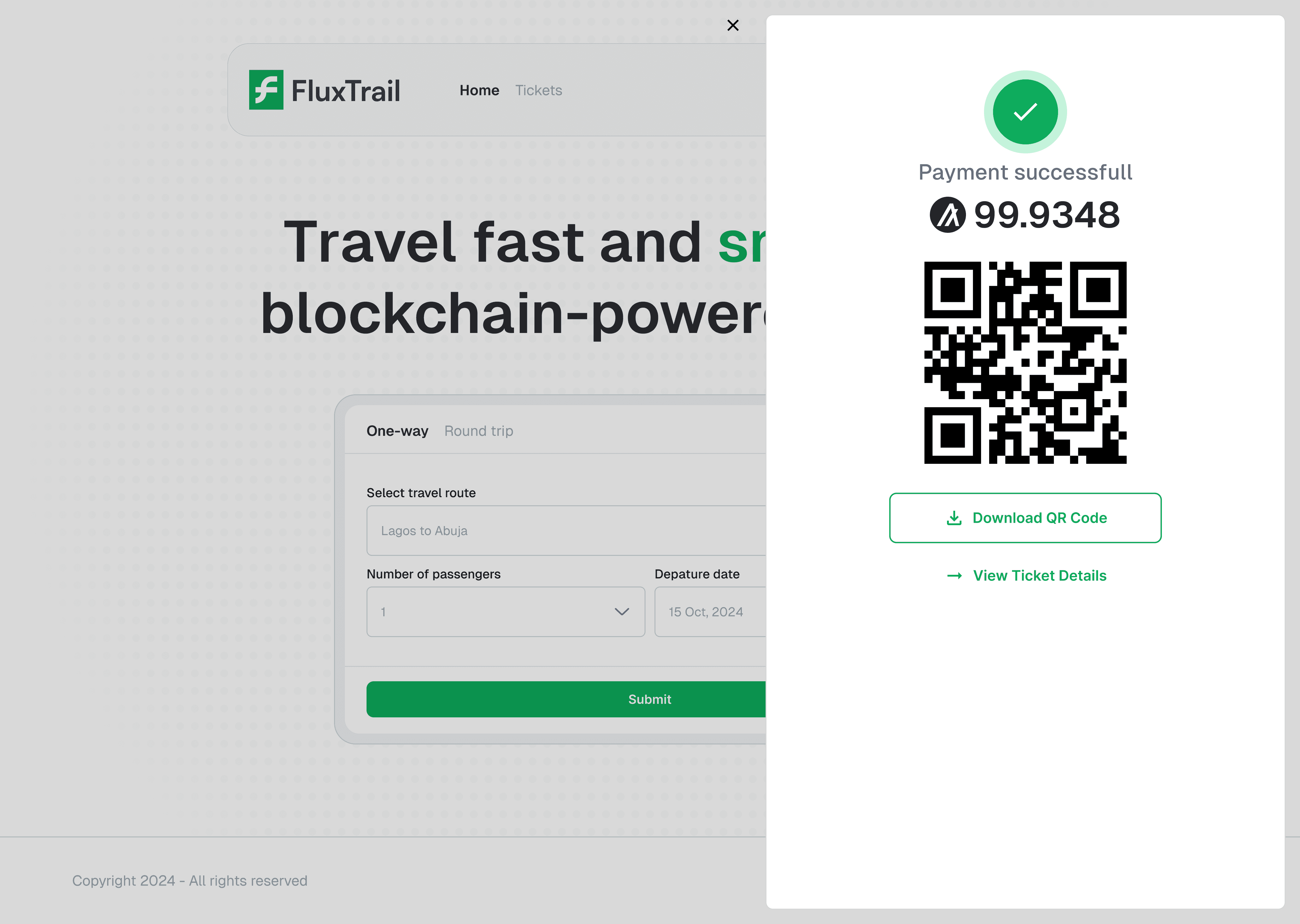 A UI shot for FluxTrail