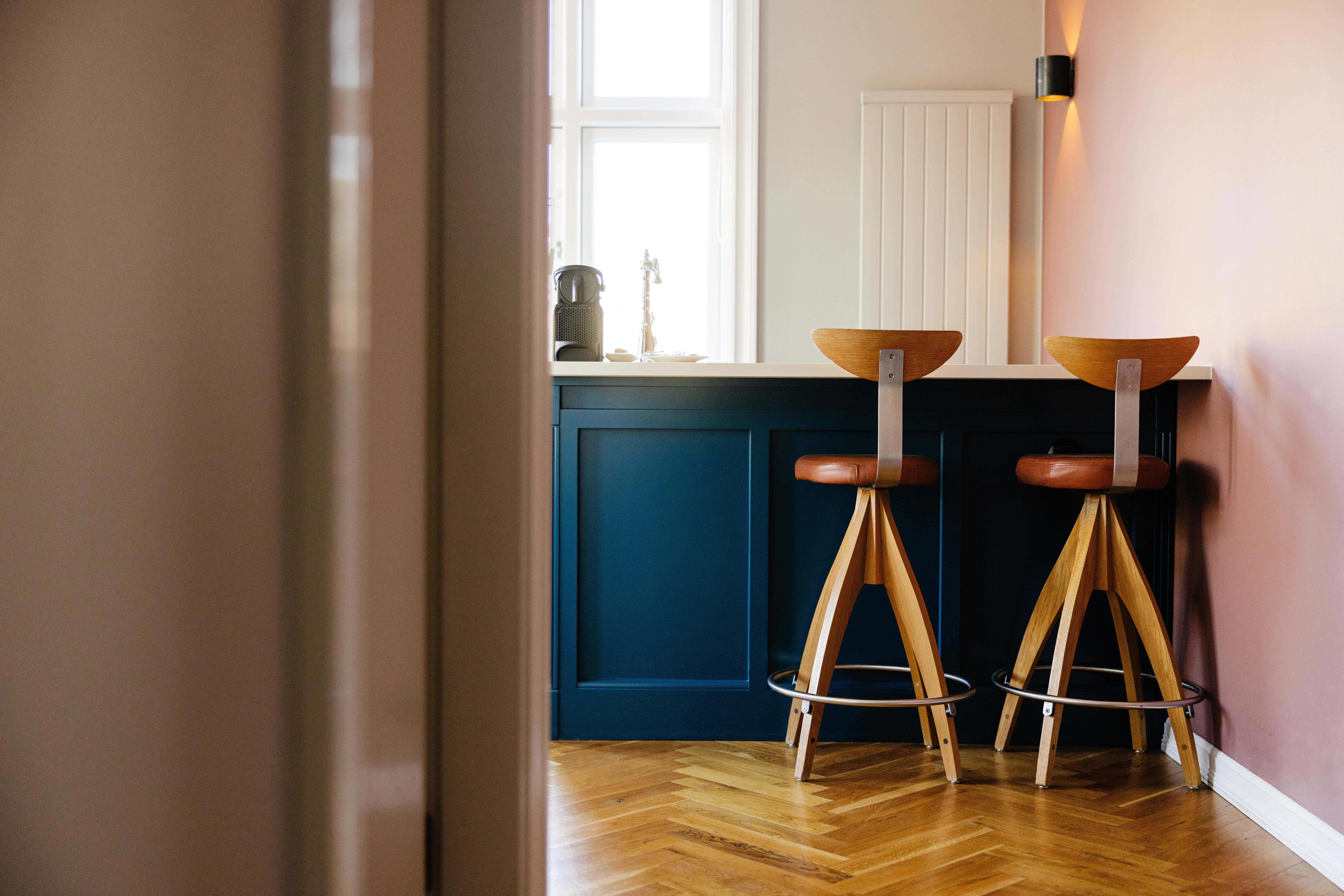 Boutique hotel apartment featuring a modern kitchen in Reykjavik.