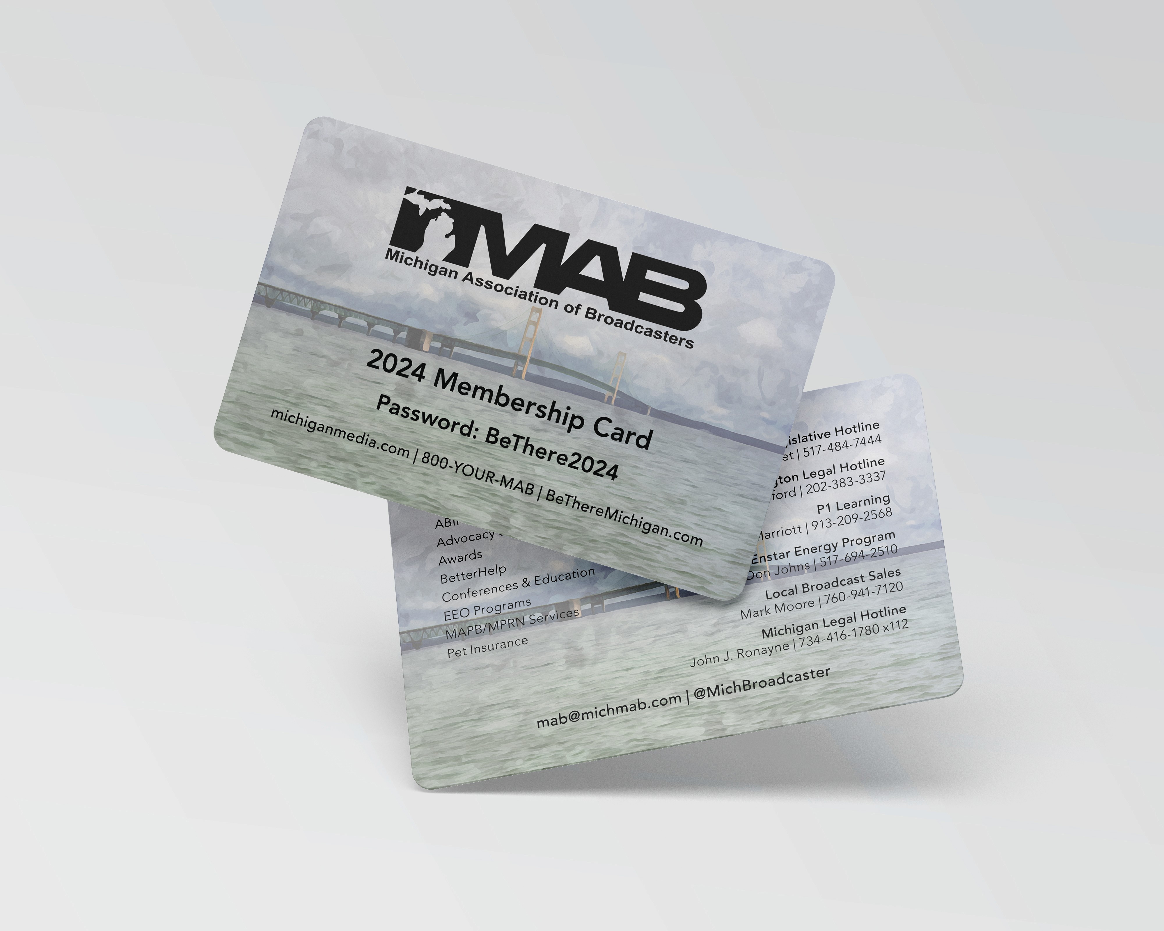 Mockup of membership card