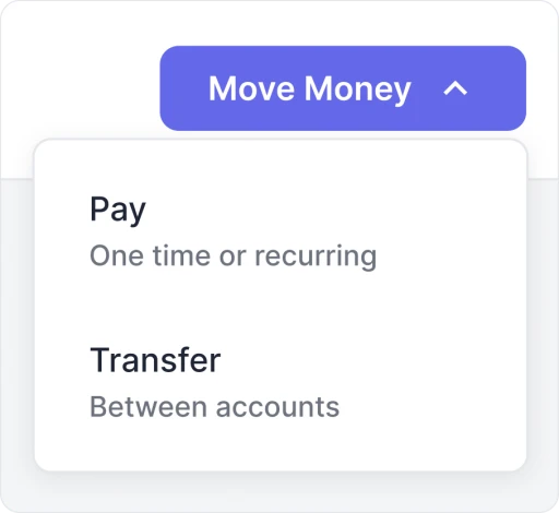 move money panel