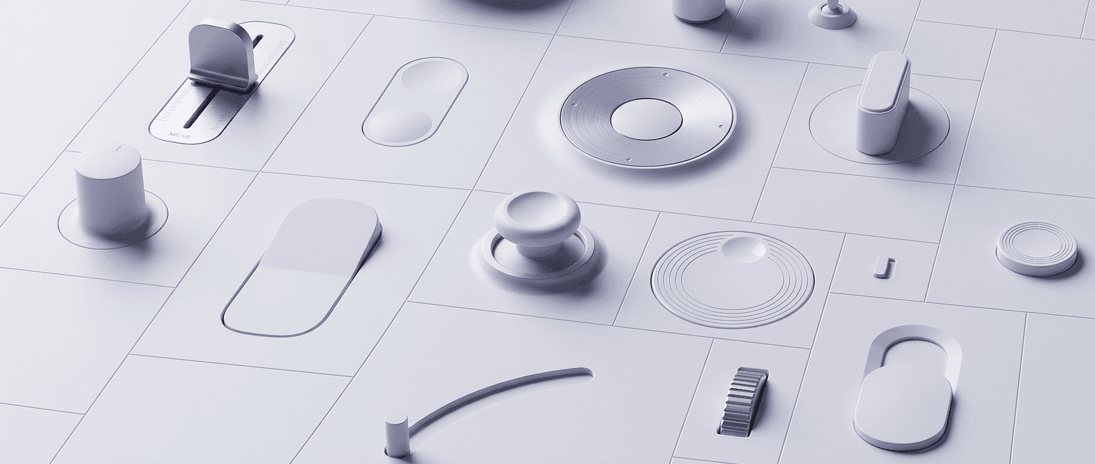 Abandoned hallway with tiled walls and hexagonal floor.