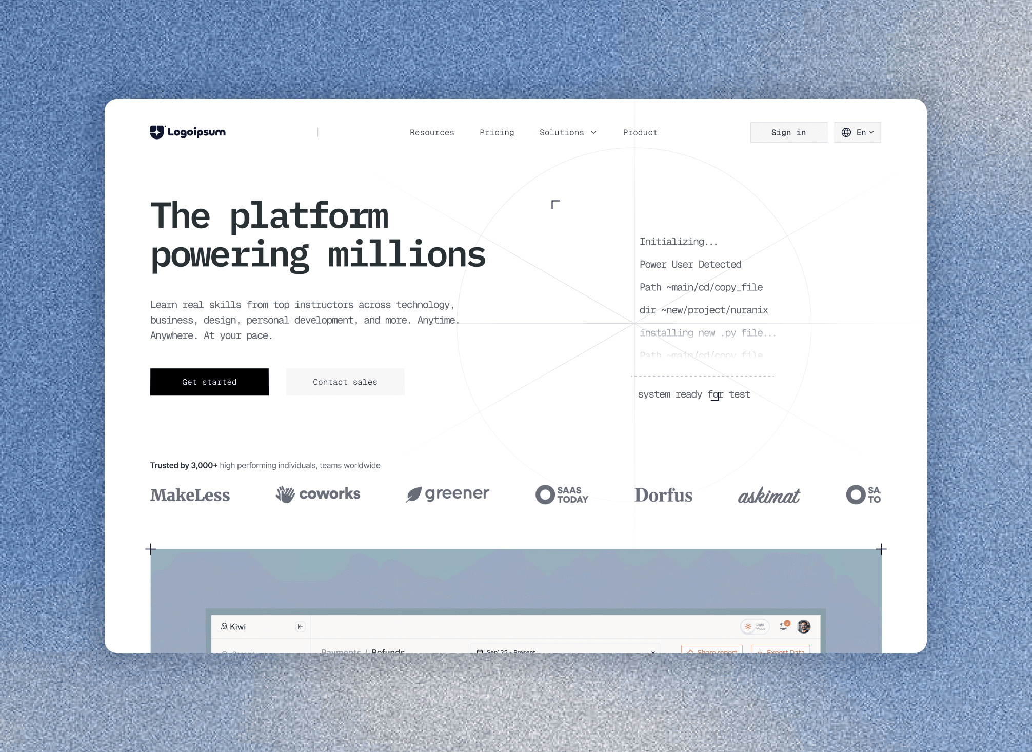 Vortex / Build strong frameworks.