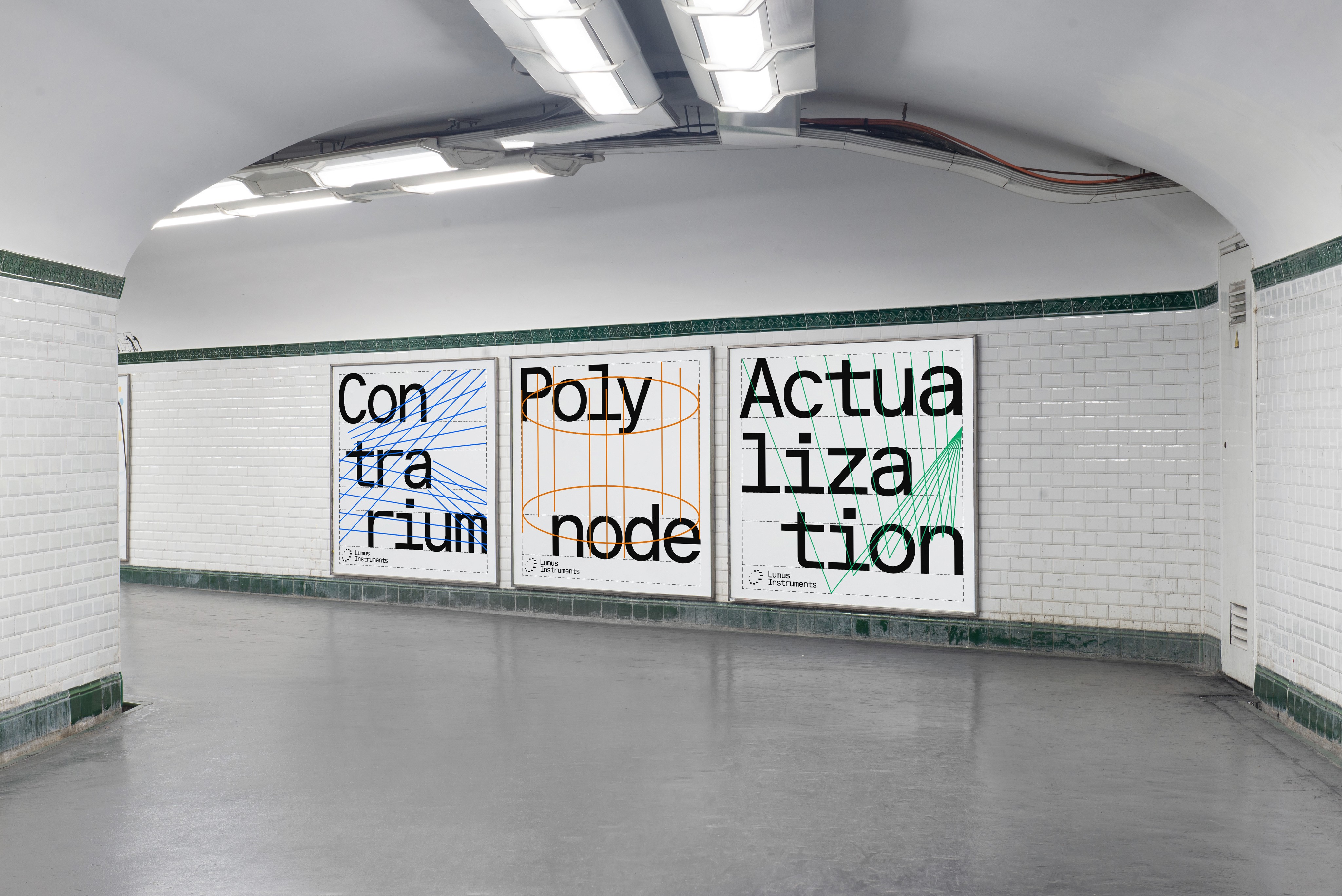 lumus instruments posters for light installations