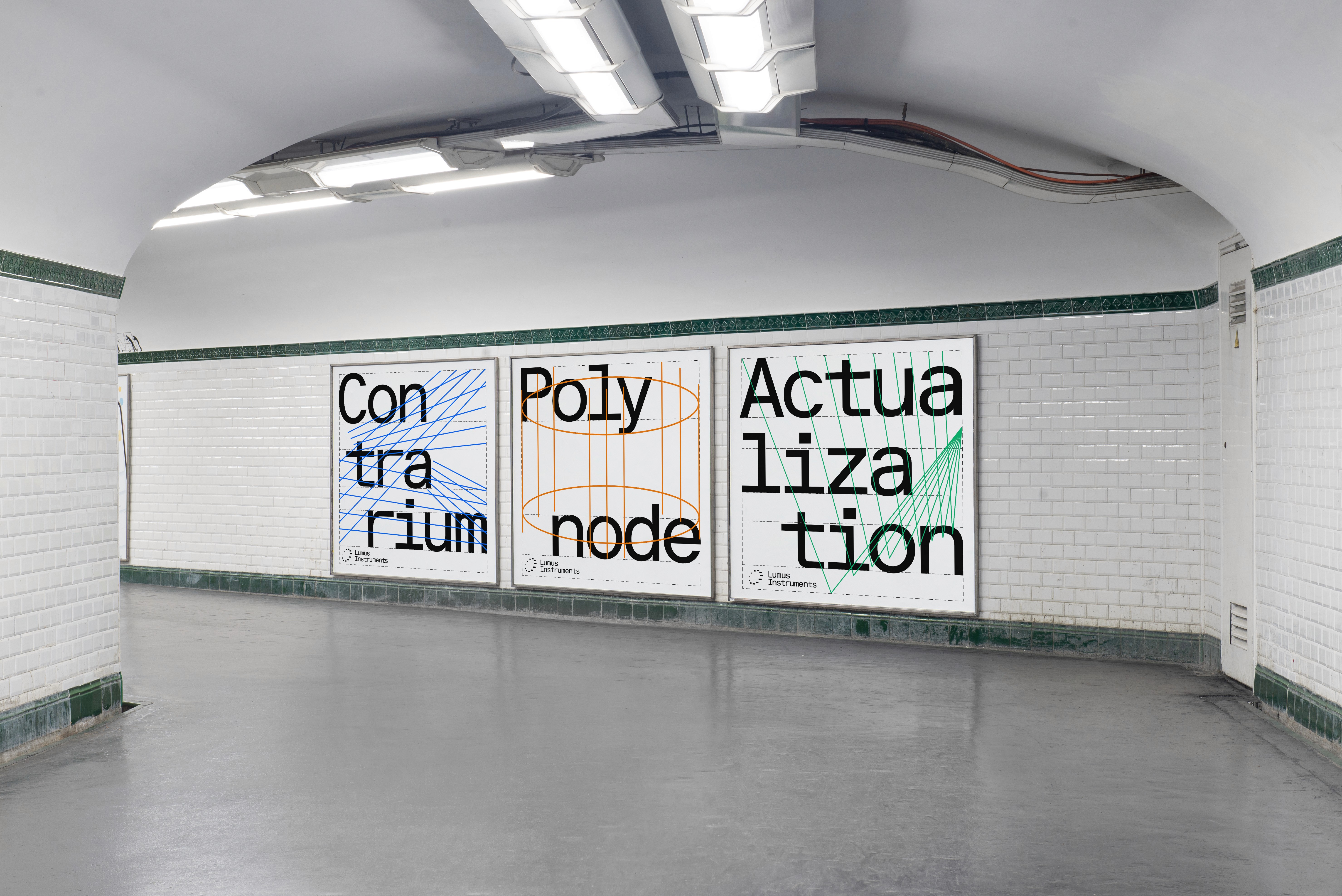 lumus instruments posters for light installations