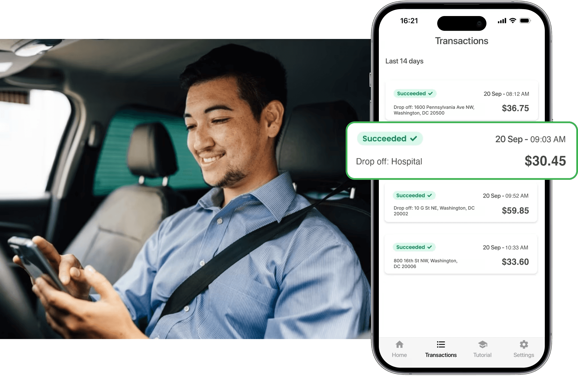 Track your earnings in real time