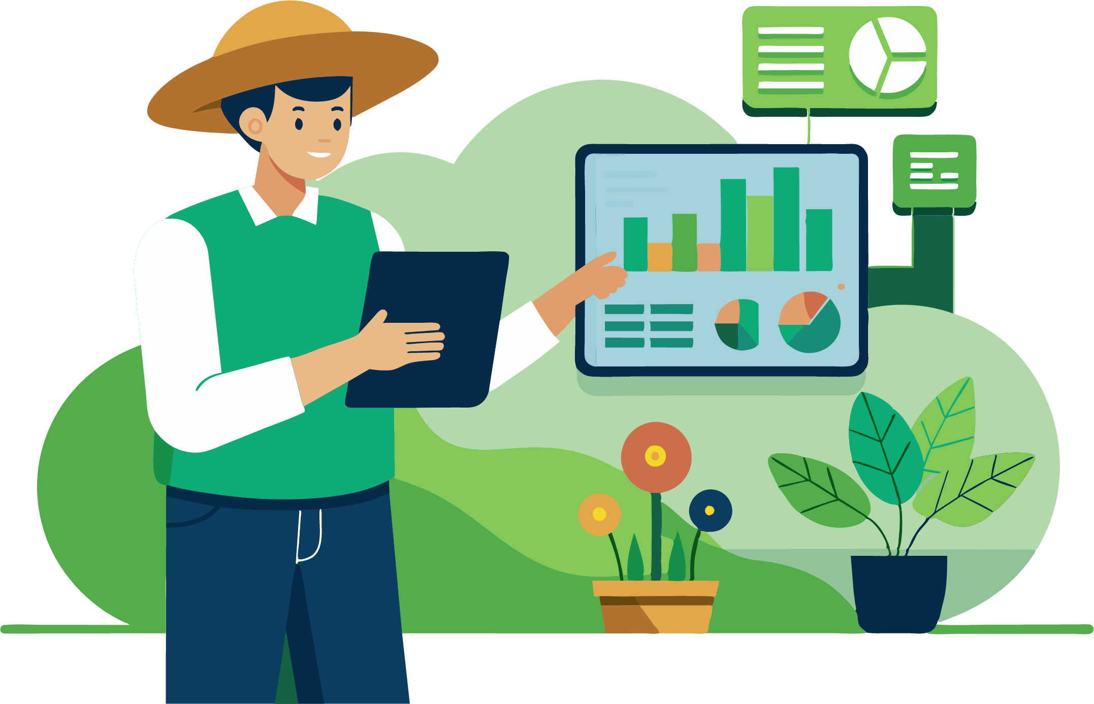 A girl having a certificate in hand and using a laptop