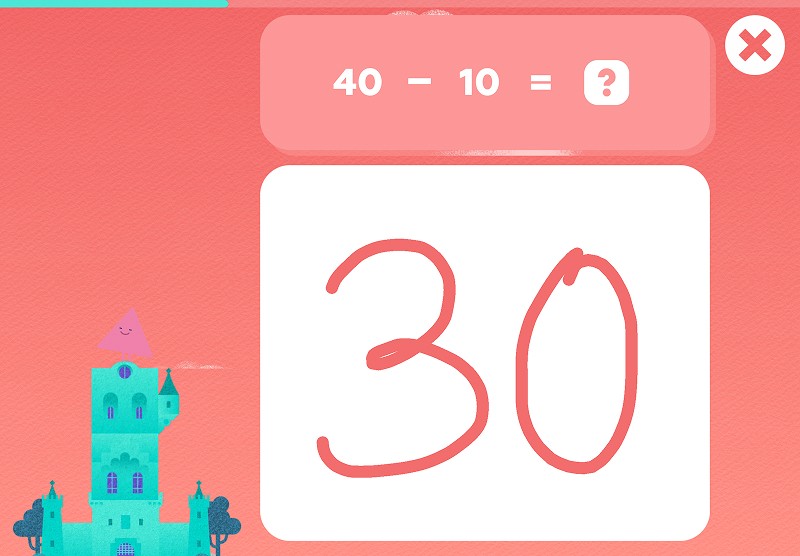 Subtraction: solve the equation