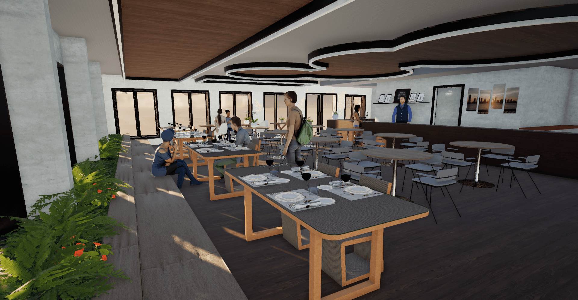 a building that has a sign that says luxury