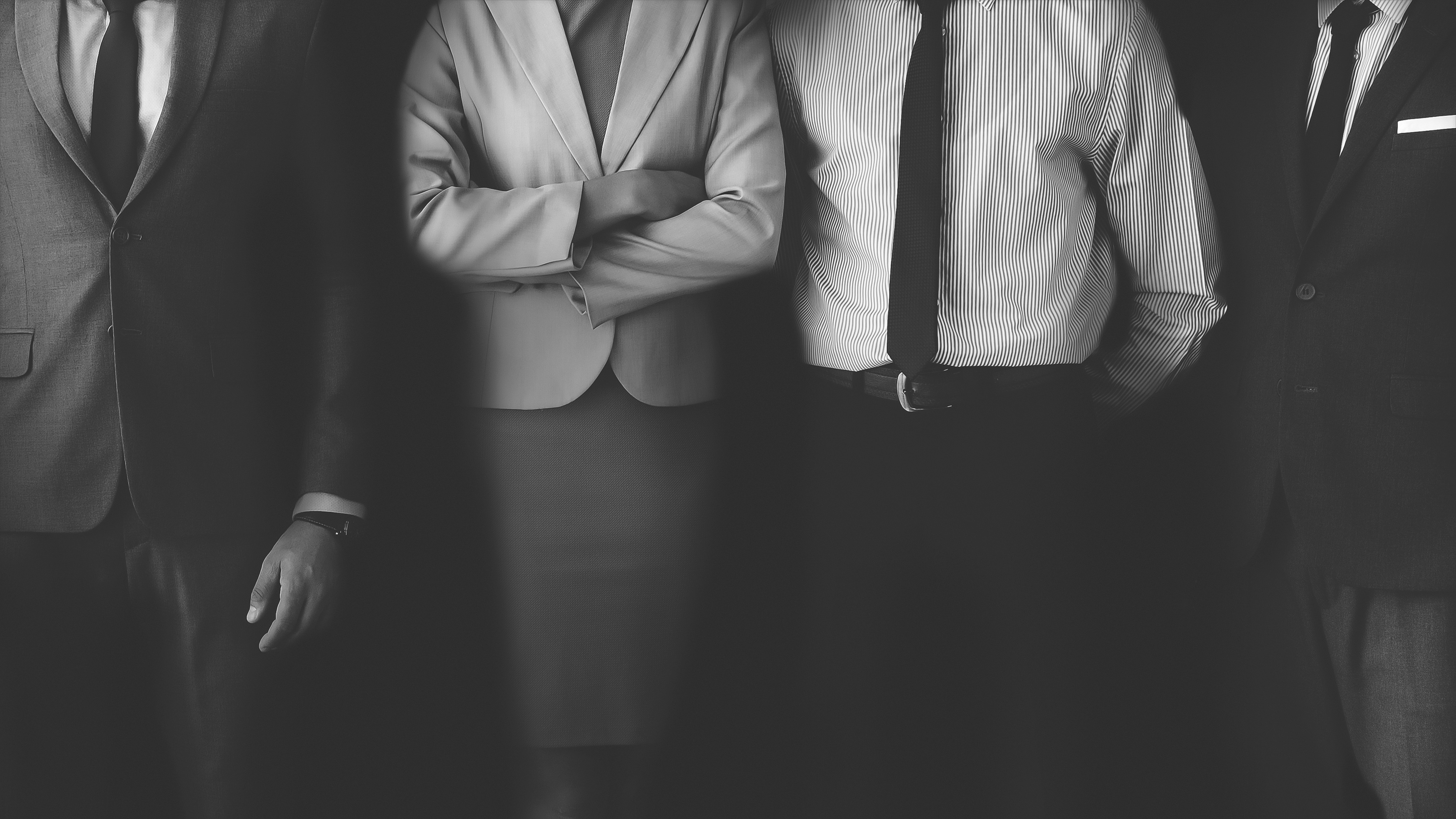 Two men greeting with hand