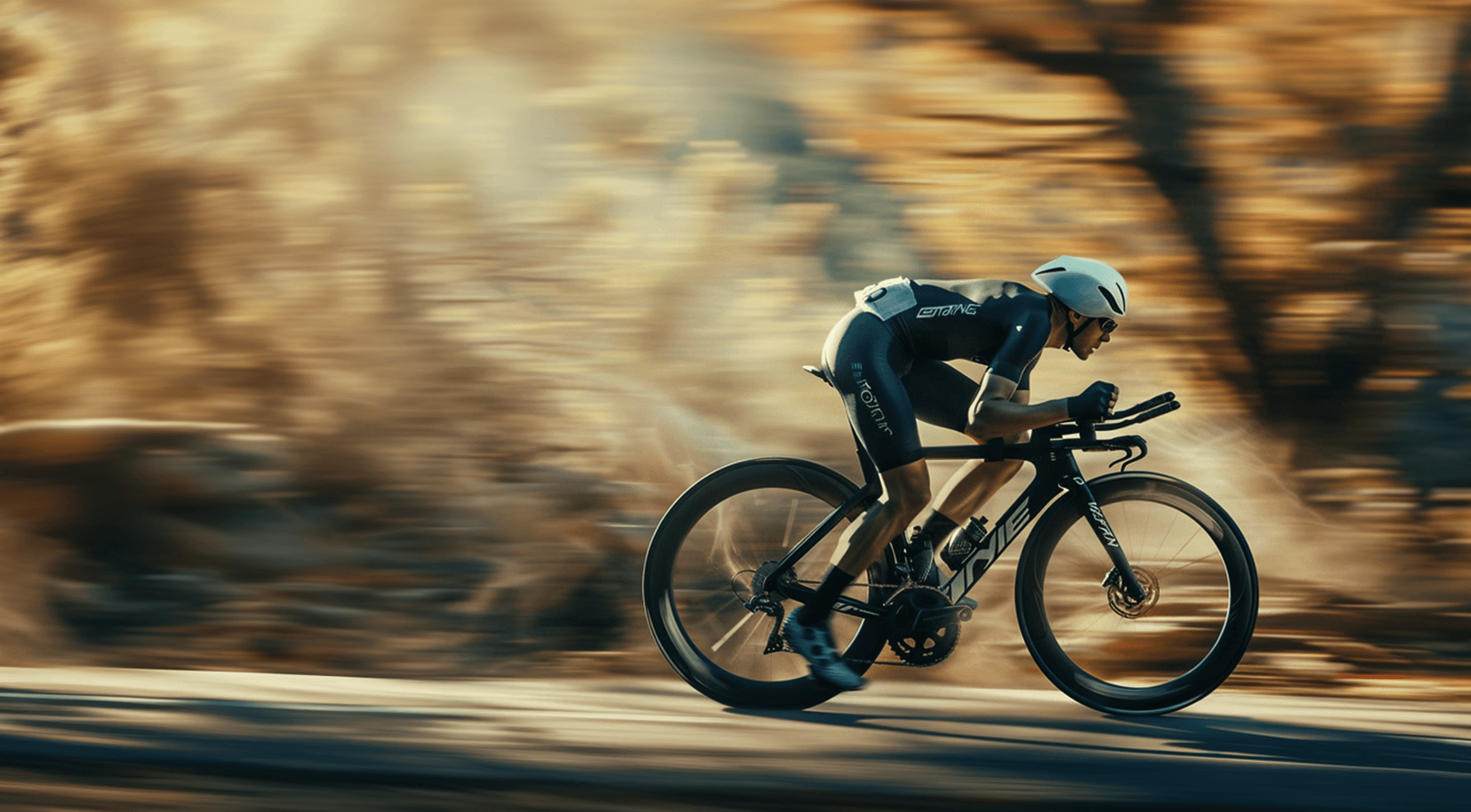 Drone shot of a running track at night