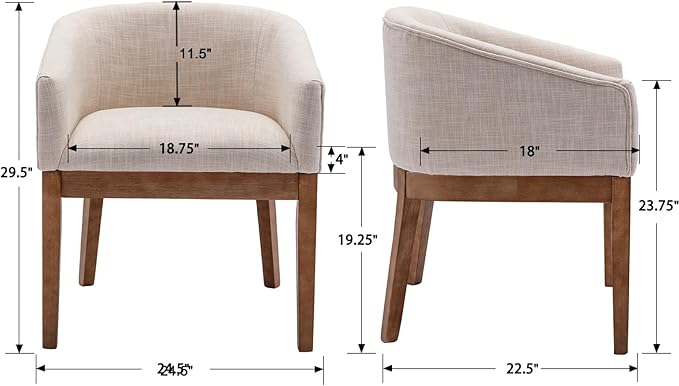 Designed with versatility in mind, the barrel chair dining adapts to your needs effortlessly.