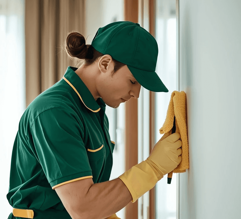 a person wearing gloves and gloves