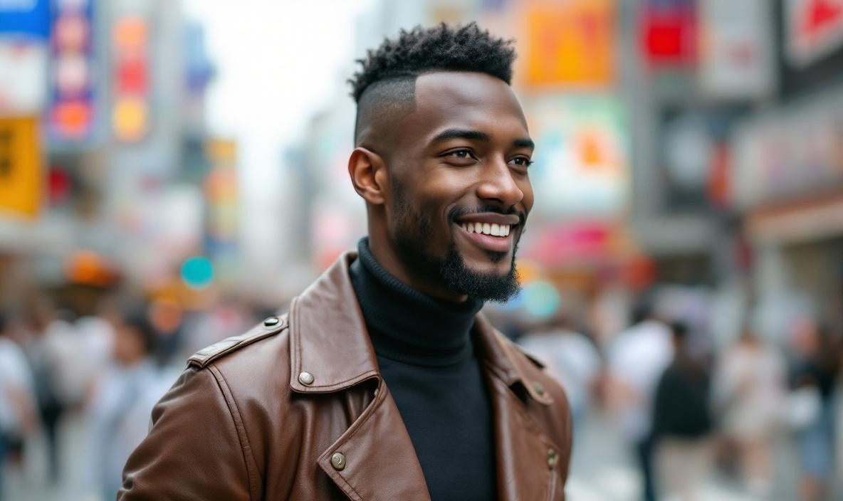 Man standing in a street