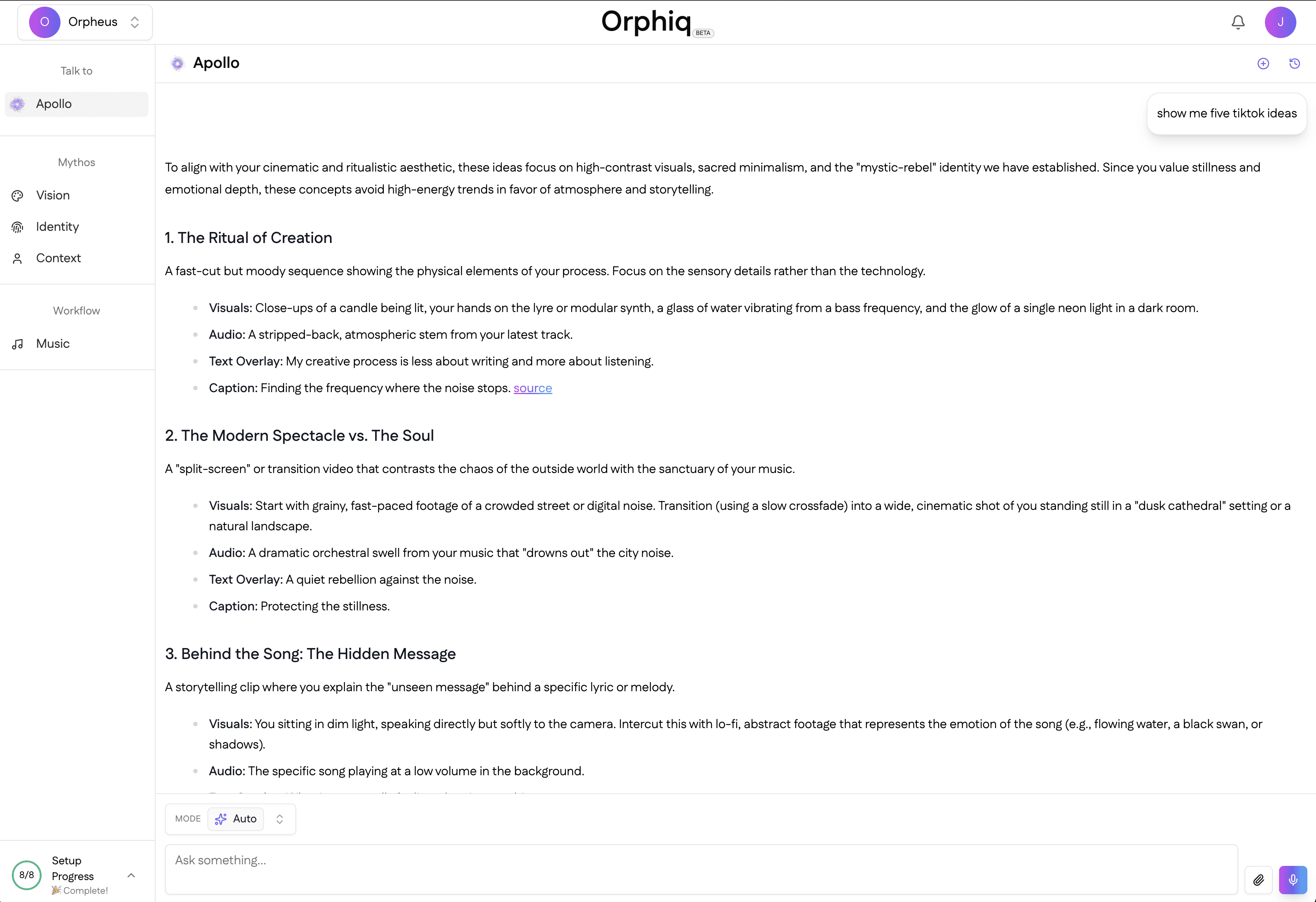 Orphiq Dashboard