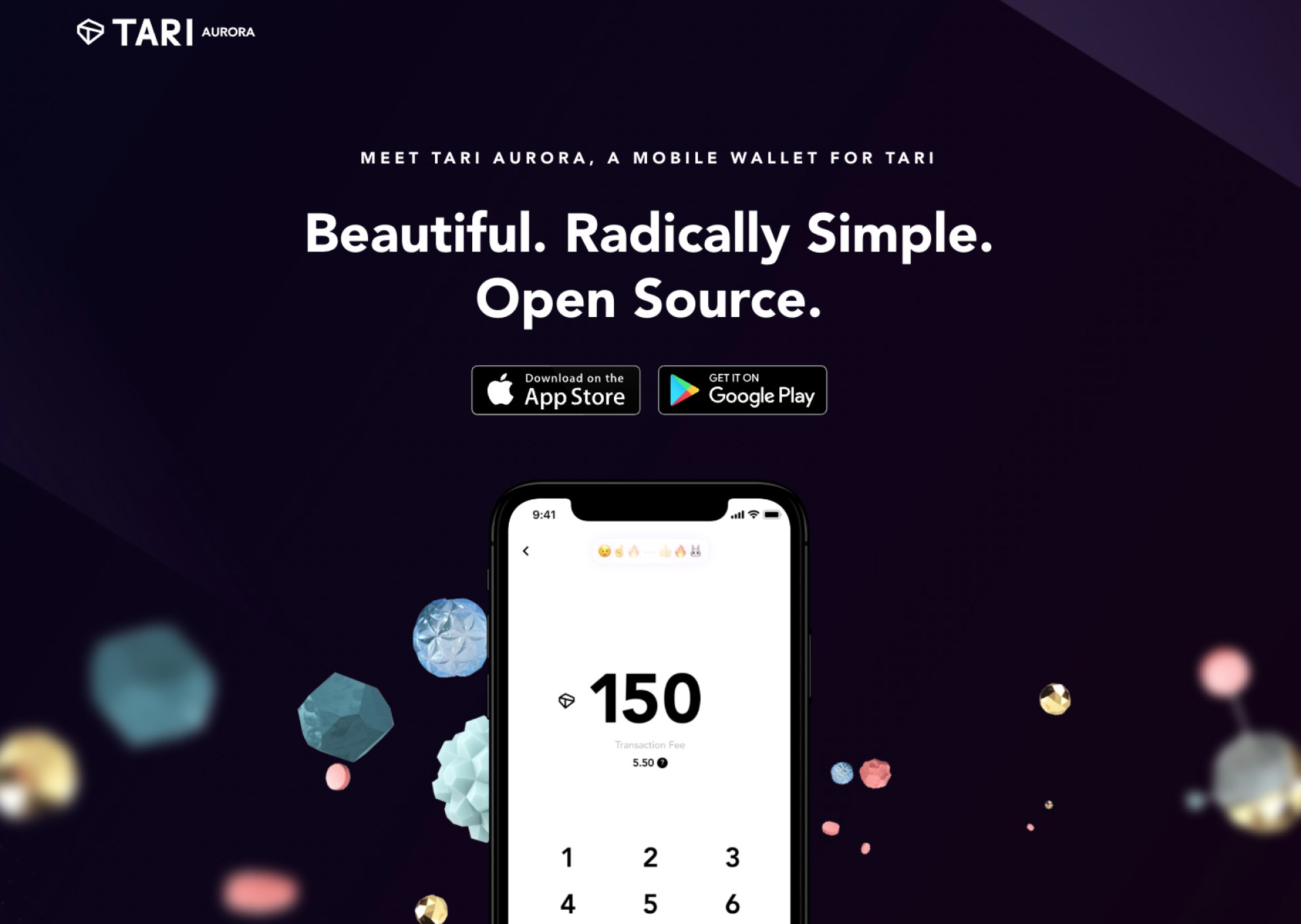 The Aurora website, where you can download the app and get the latest project news / updates.
