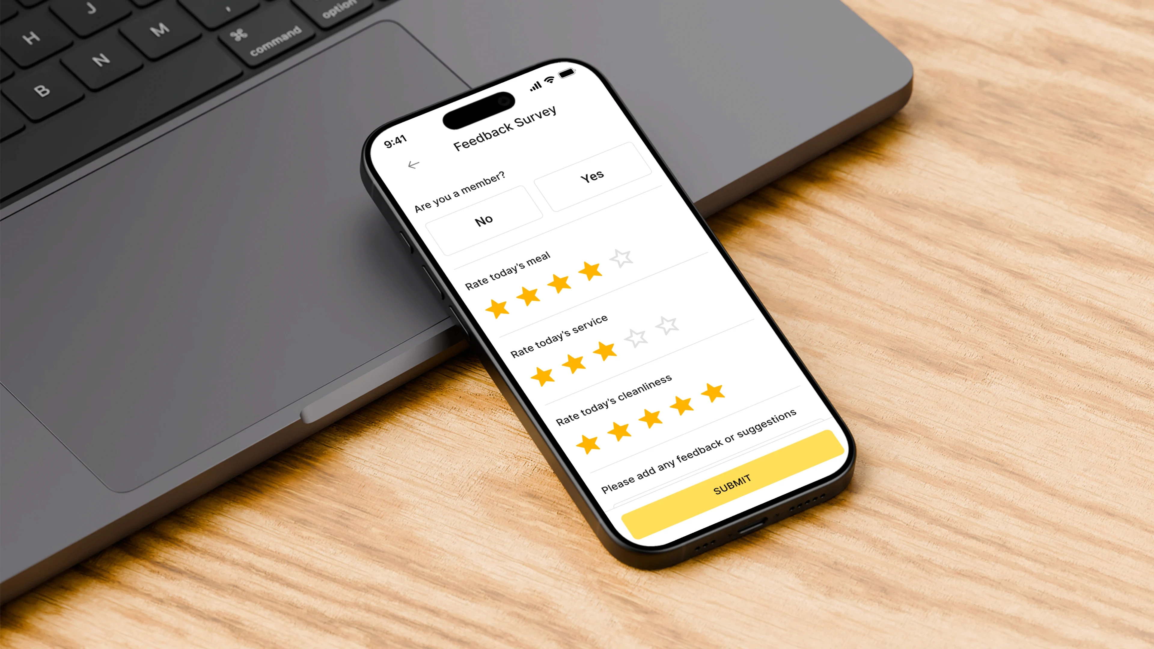 An ordering app and web solution