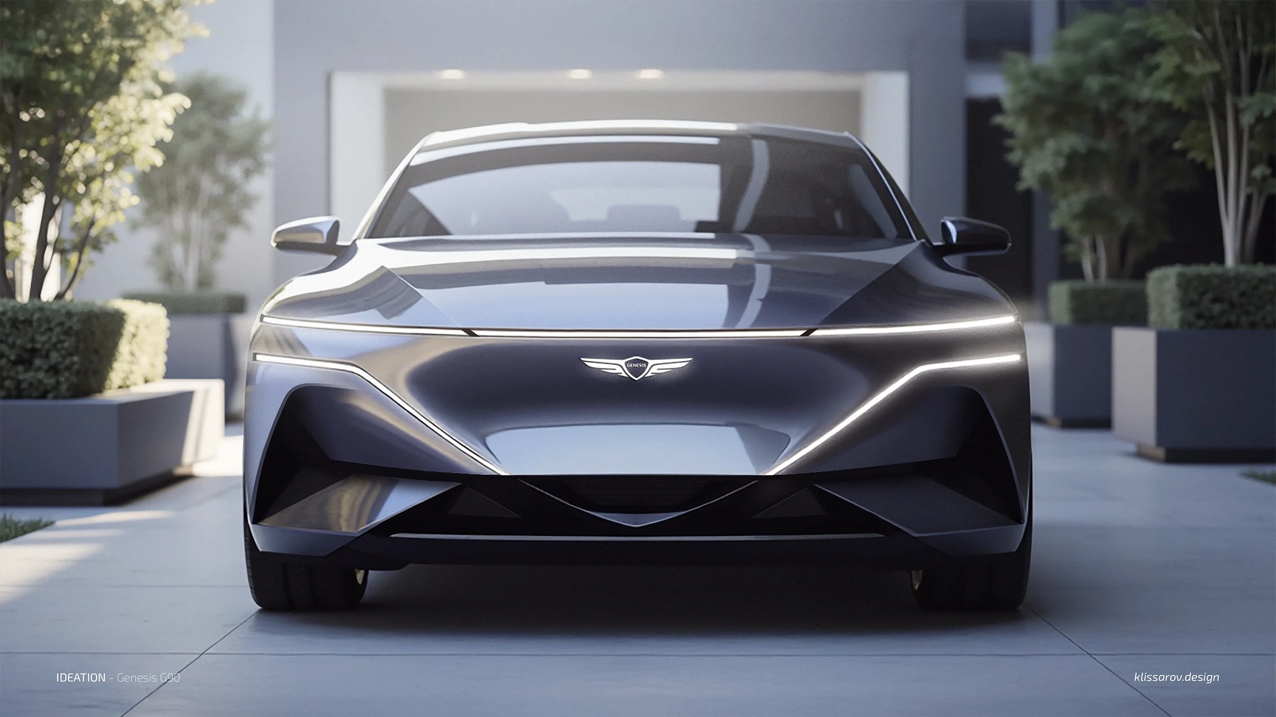 Genesis G90 final front render
