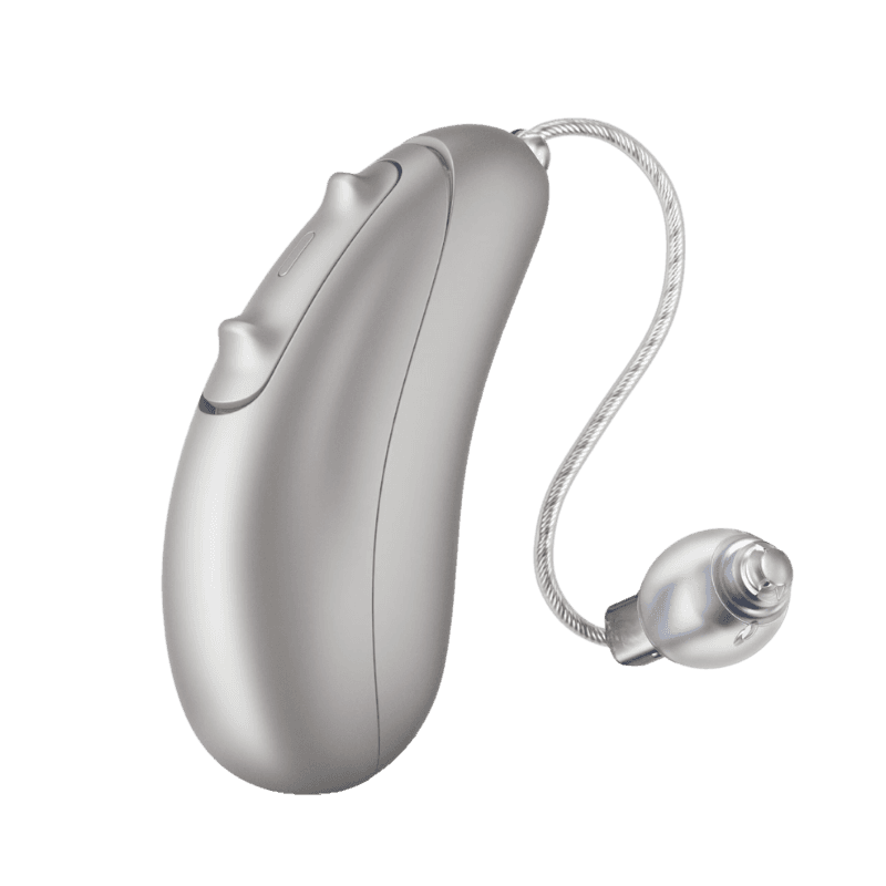 Unitron Moxi V-R, une solution auditive rechargeable avec nouvelle puce, conçue pour des pertes légères à sévères, pour un confort inégalé.