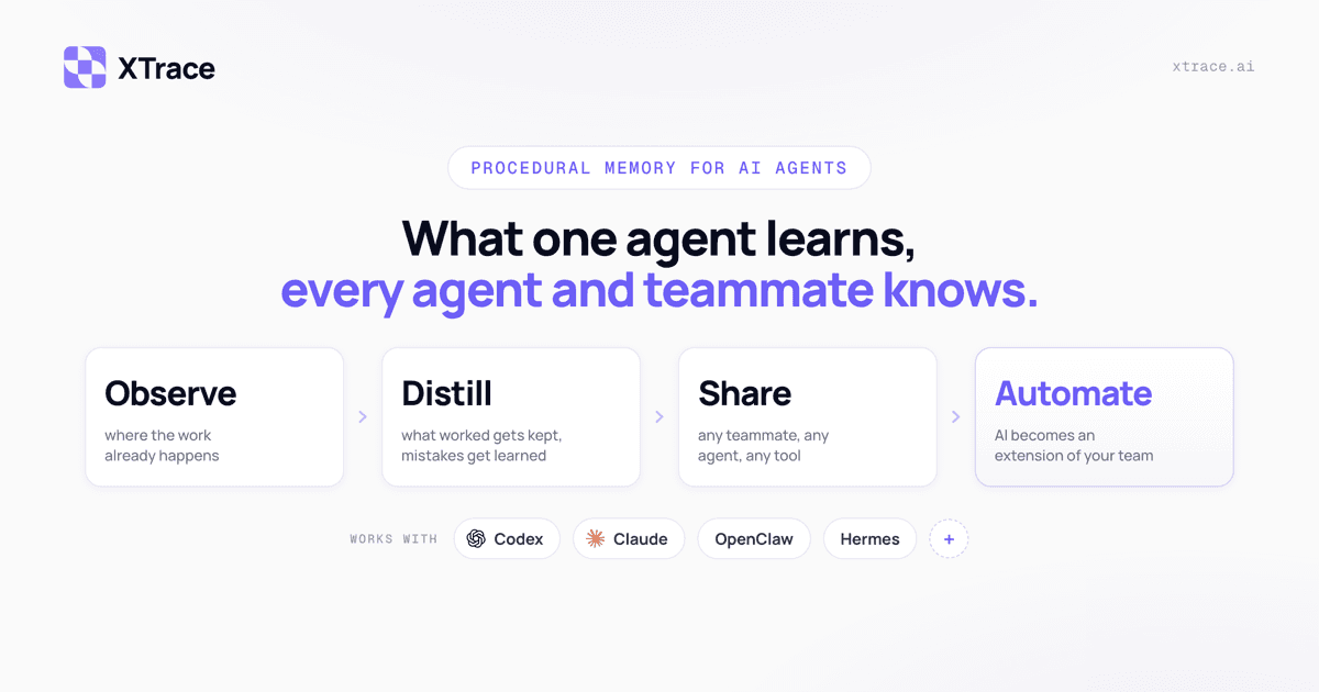 Observe | AI agent visibility and engineering ROI | XTrace