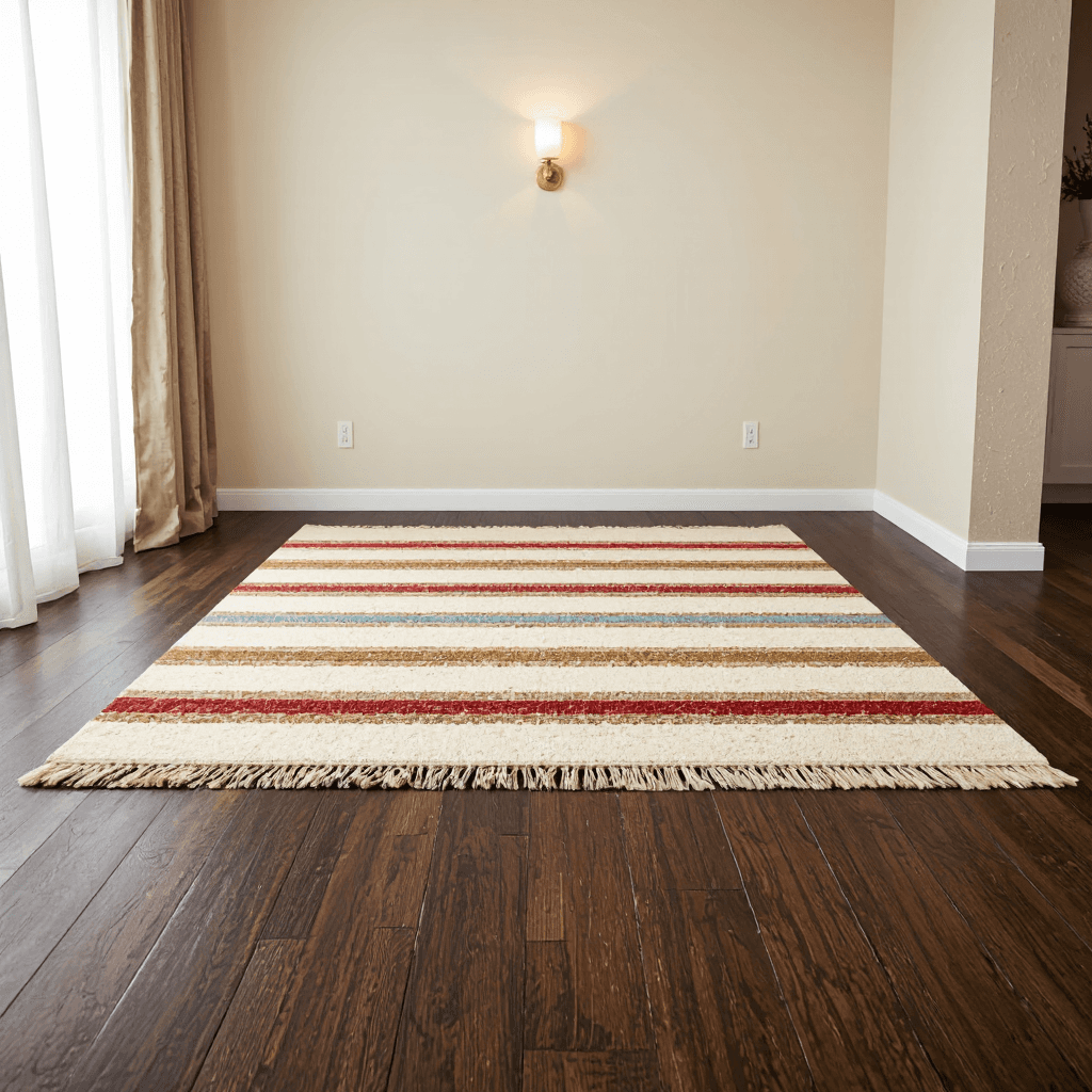 product photography of a decorative area rug