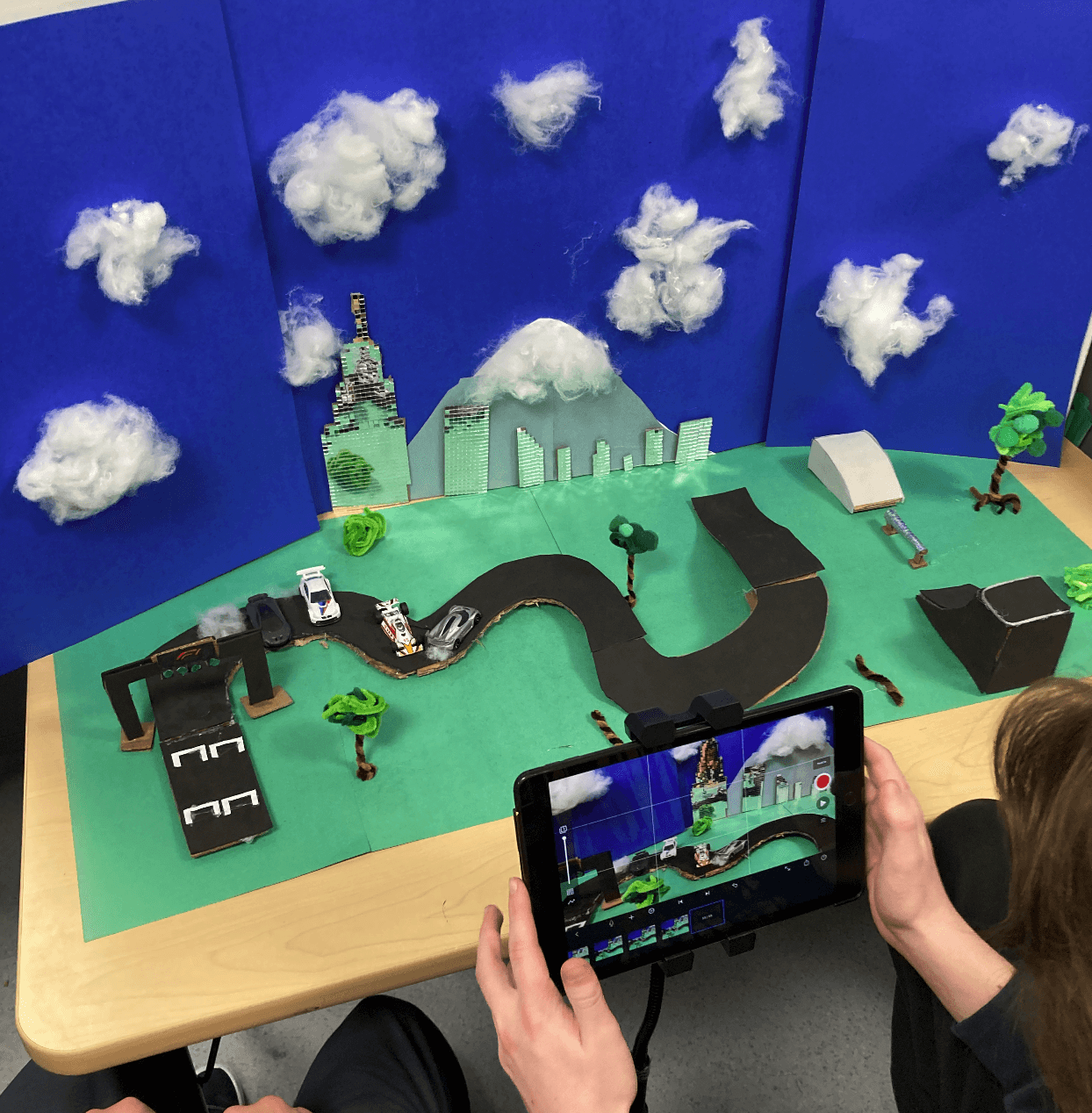 une scène de film d'animation