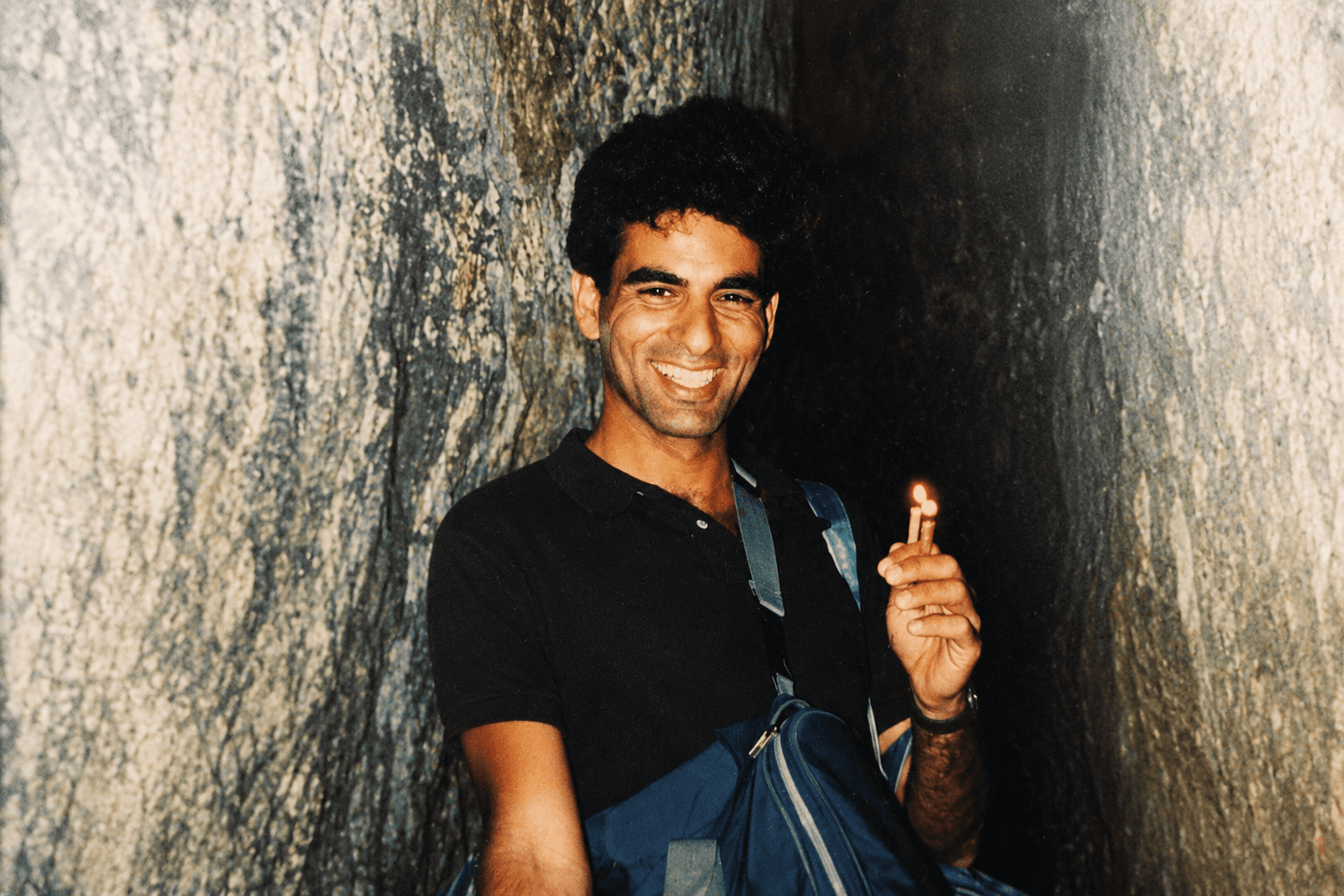 Joel in Herzliya’s tunnel, Israel