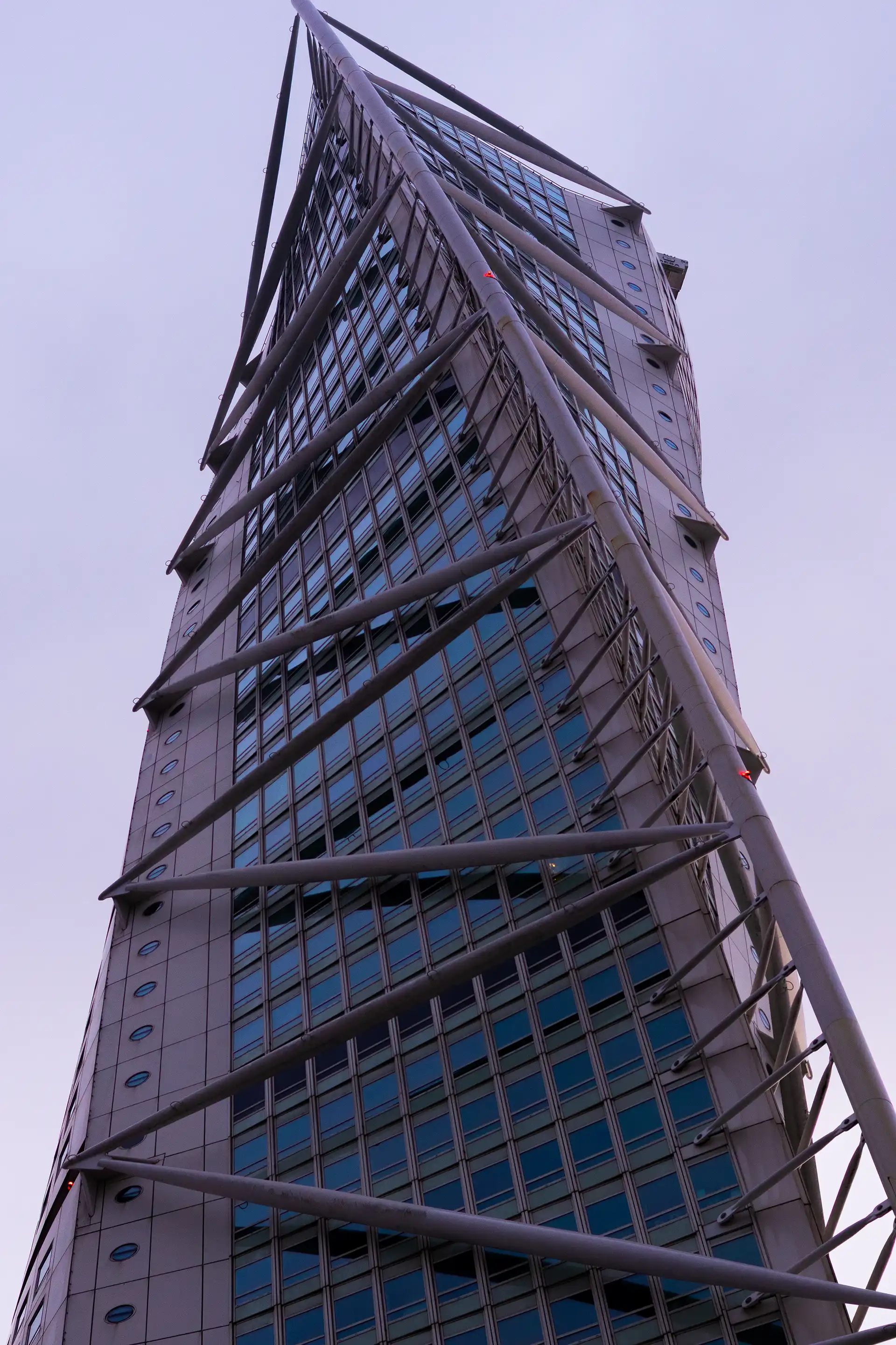 Close-Up of turning torso in Malmö