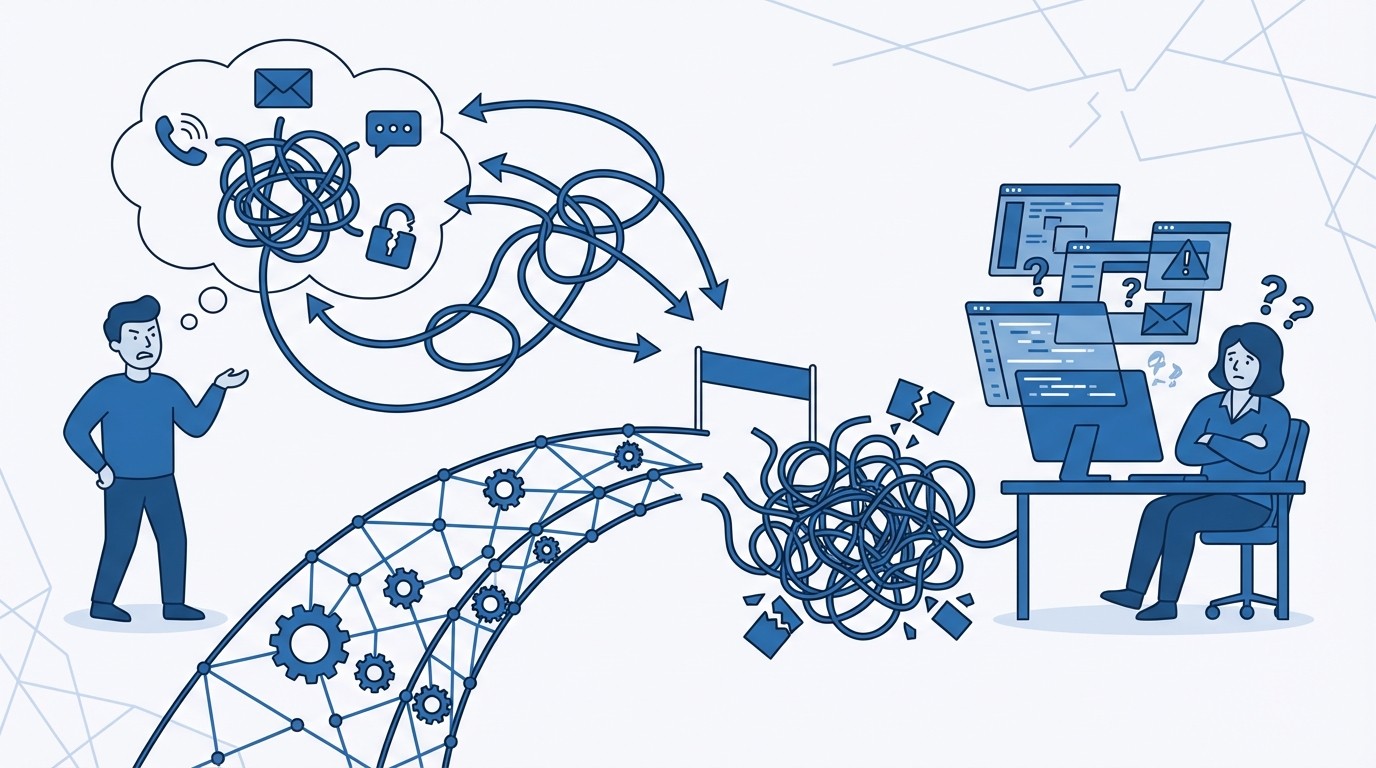 What It Feels Like When Resolution Fails at the Last Mile concept illustration - RadMedia