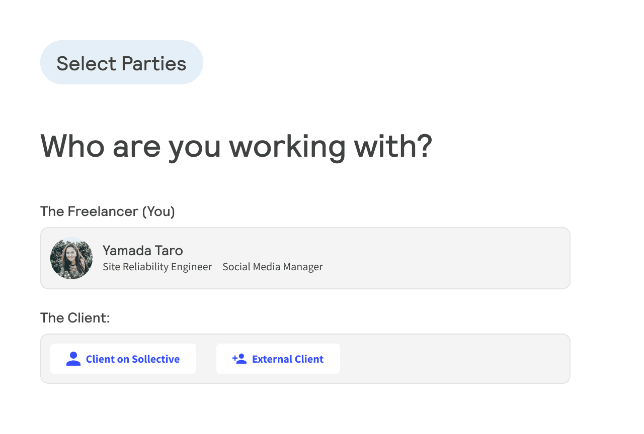 Assign a client to your contract