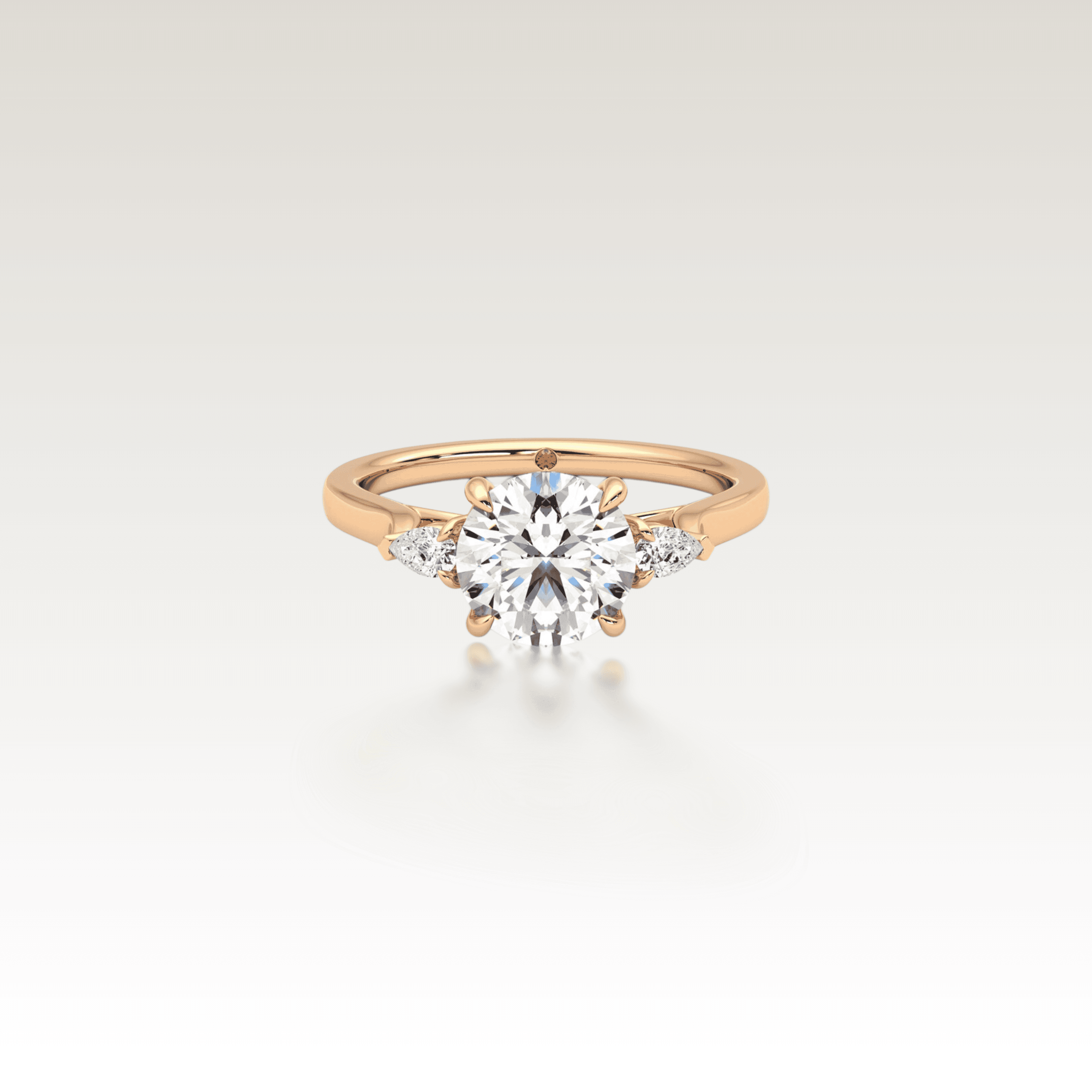 Trio Round Love Knot Diamond Ring image 0