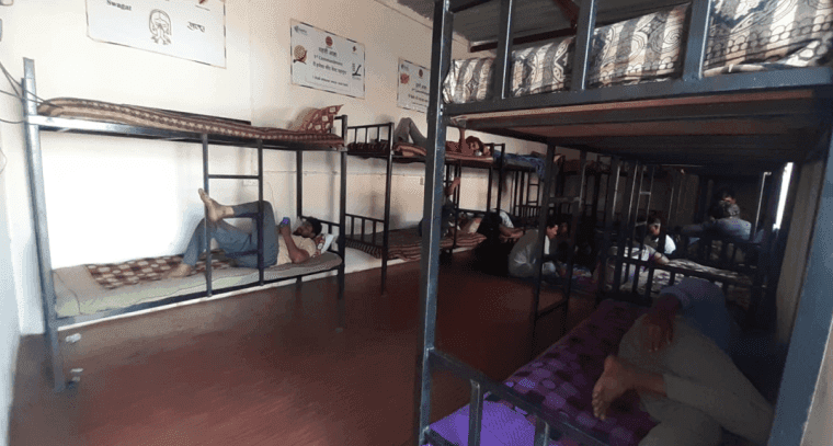Drivers&nbsp;resting comfortably inside the facility during their stop
