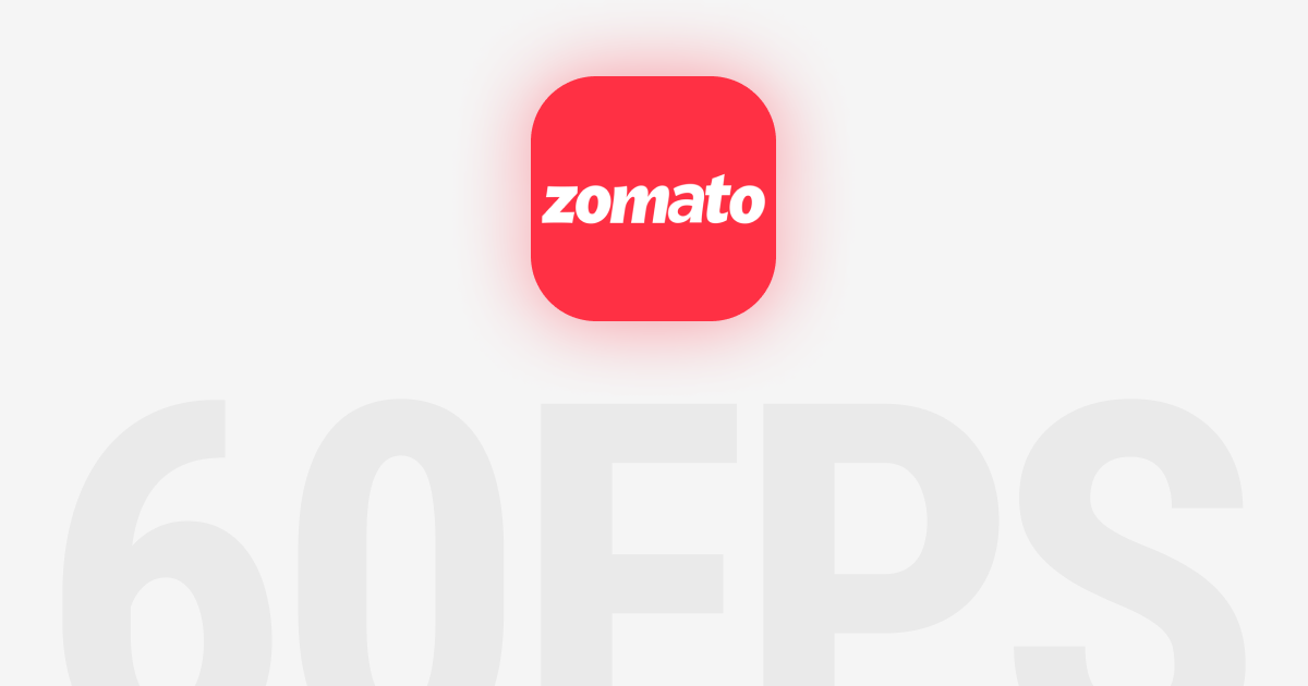 Zomato iOS App UI/UX design animation – 60fps