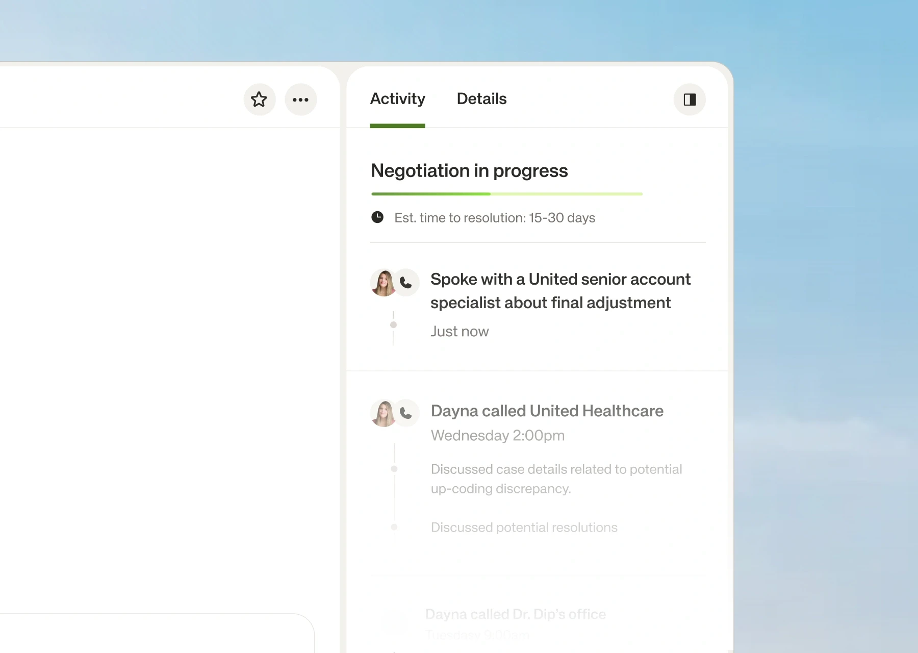 A healthcare expert from Granted is reviewing a medical bill.