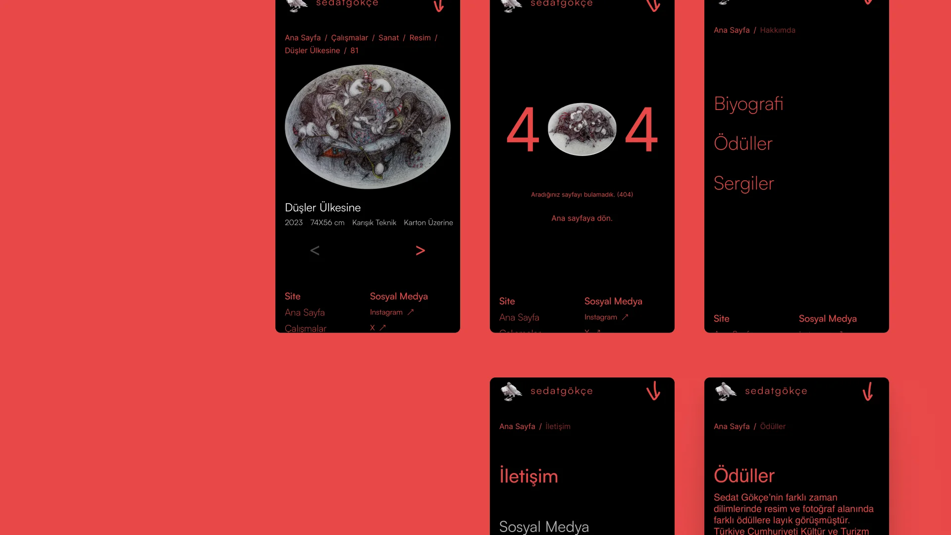 Mobile website showcase 2