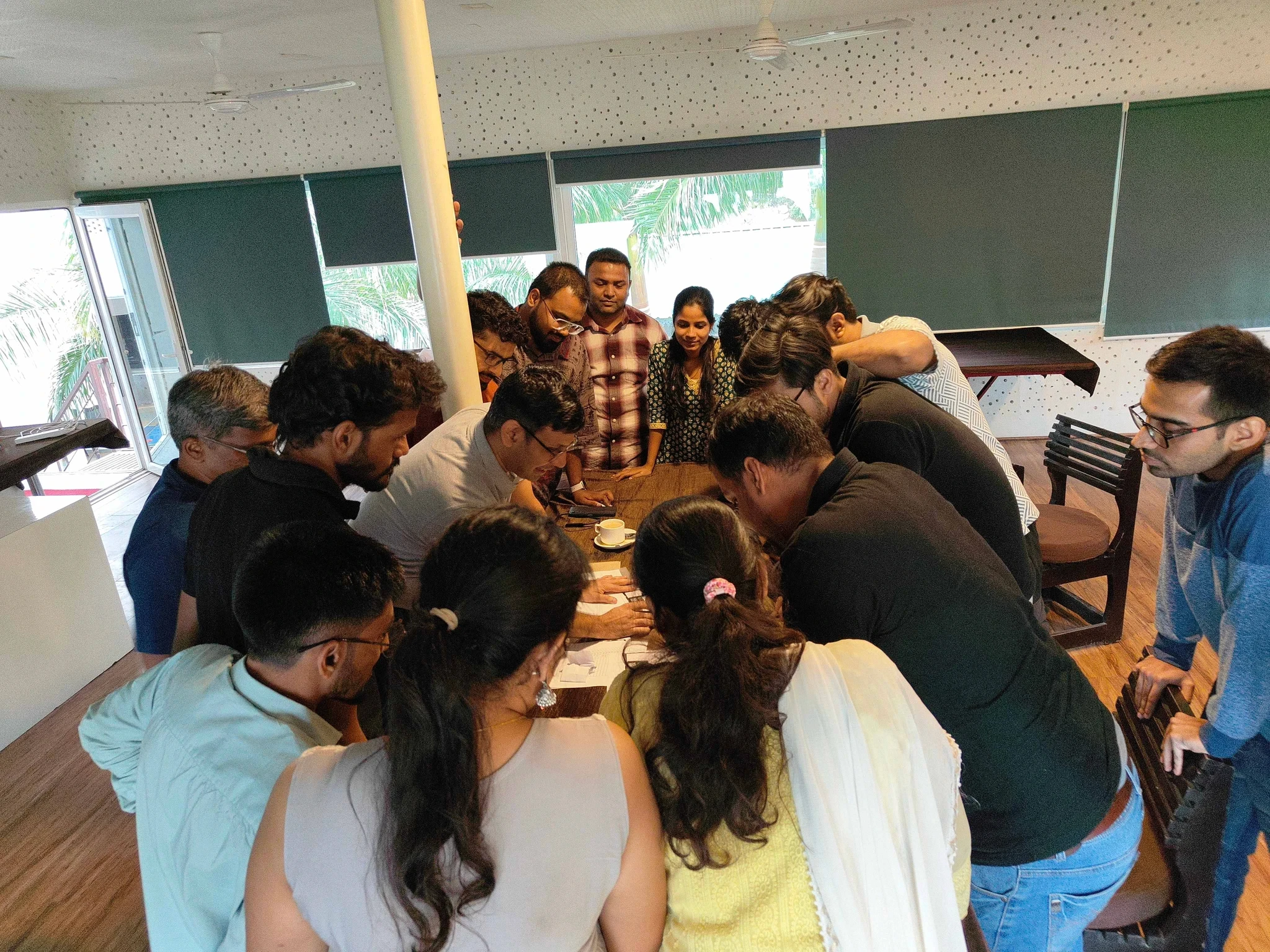 woman dropping a specimen on a test tube