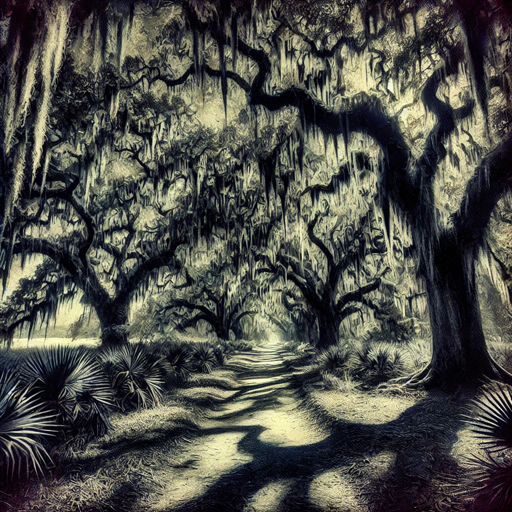 Shadowed path of Daufuskie Island