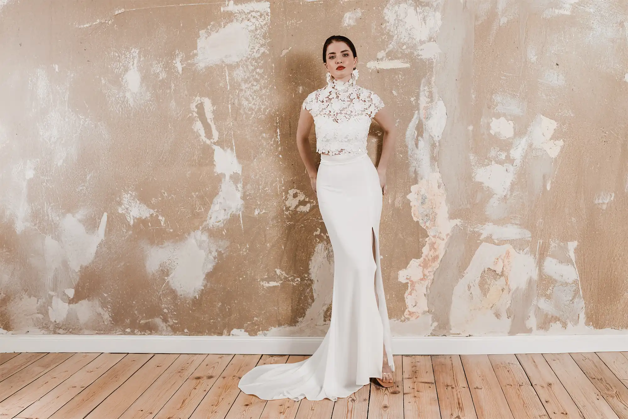 Braut Zweiteiler für Standesamt – Rock und Oberteil