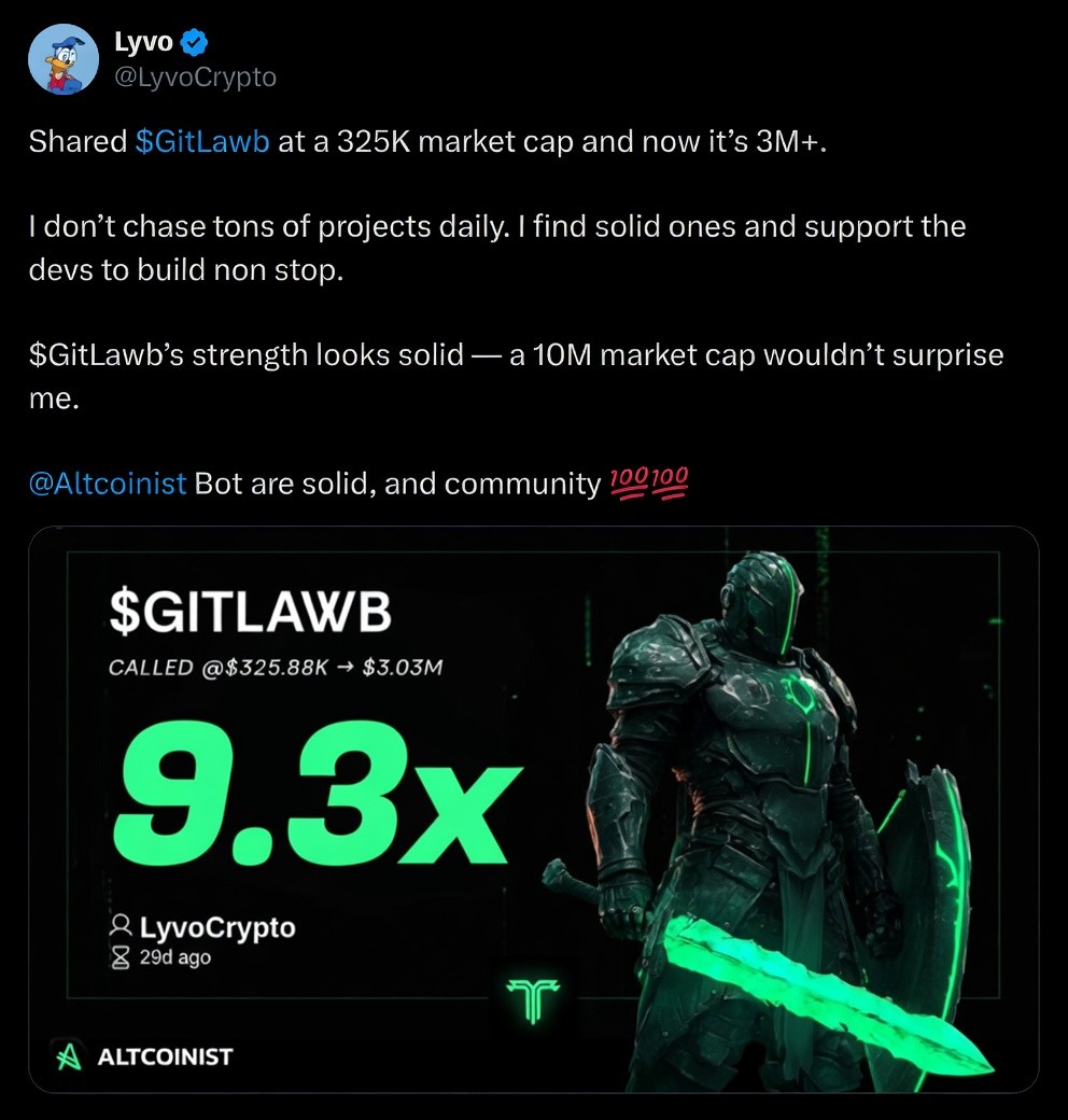 Twitter testimonial screenshot