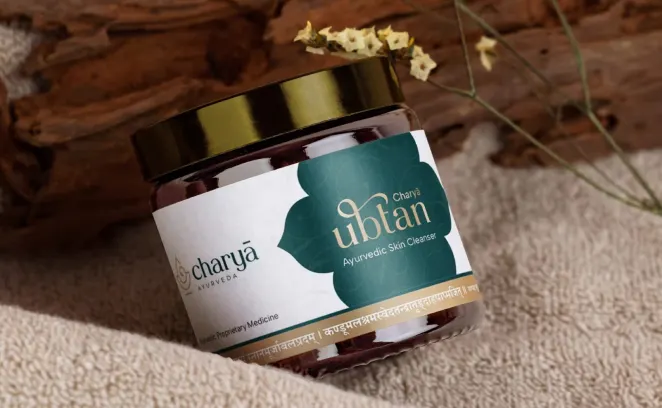 Charya Ayurveda hair oil label and packaging design by OneZeroEight