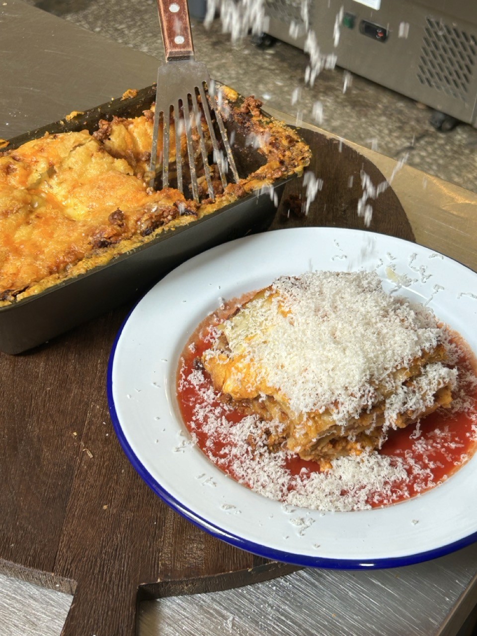 Guests enjoying Public's Lasagne and Tiramisu Night event