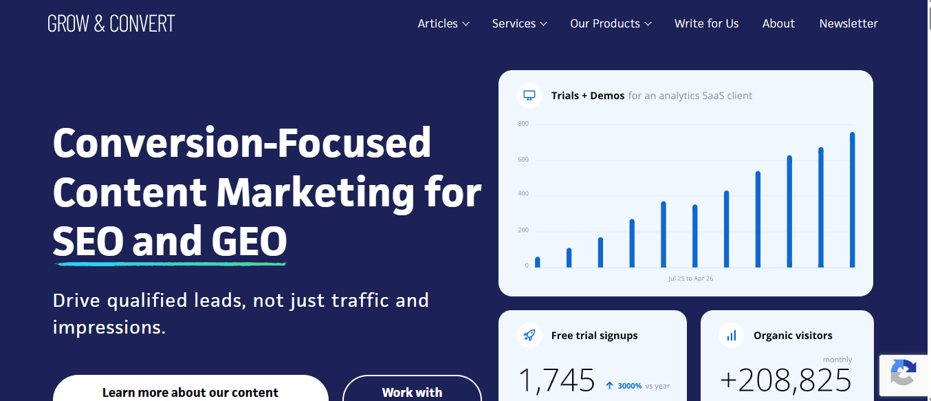 grow and convert - SaaS SEO Agency