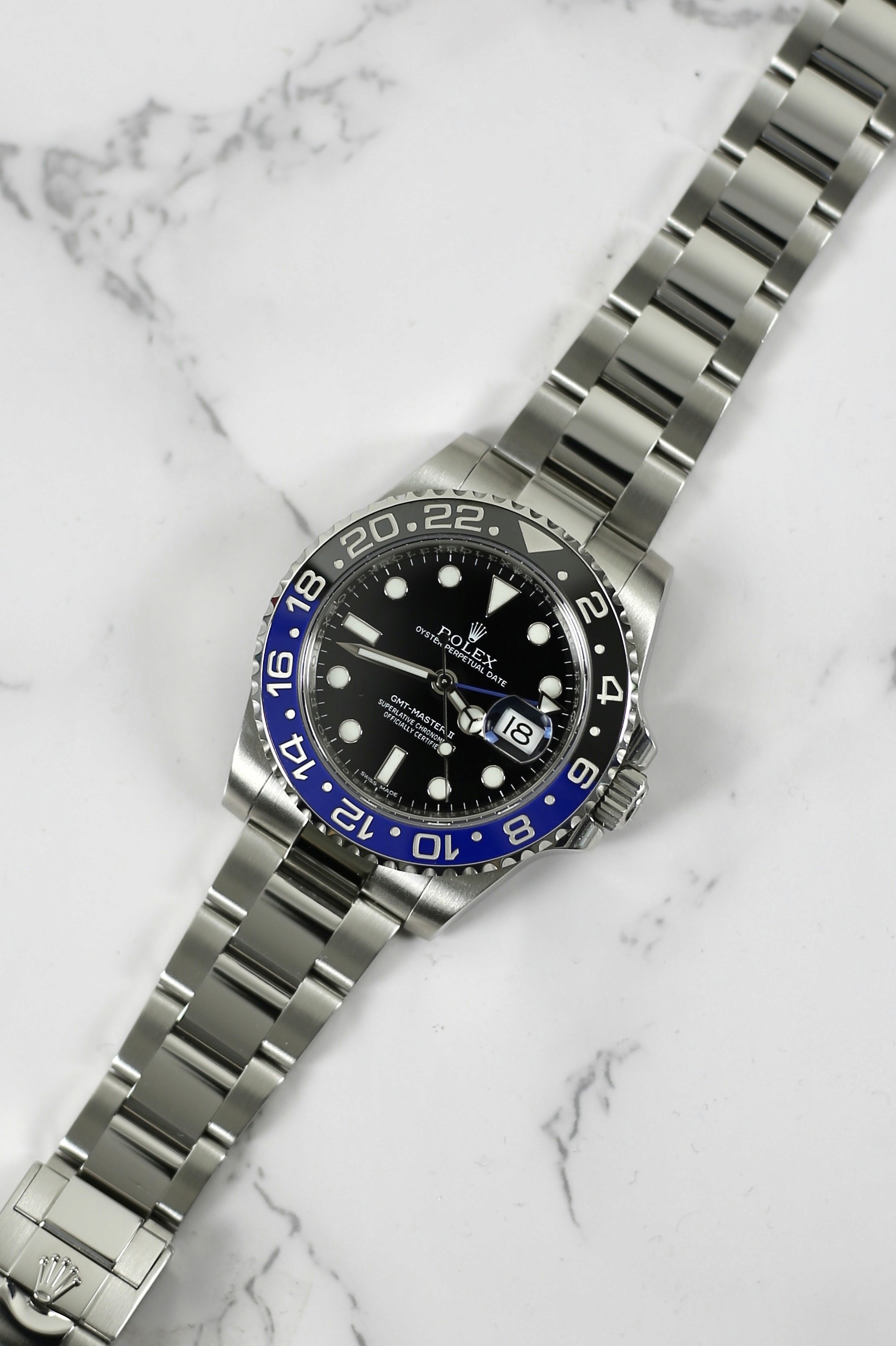 GMT MASTER II "BATMAN" BLACK & BLUE BEZEL
