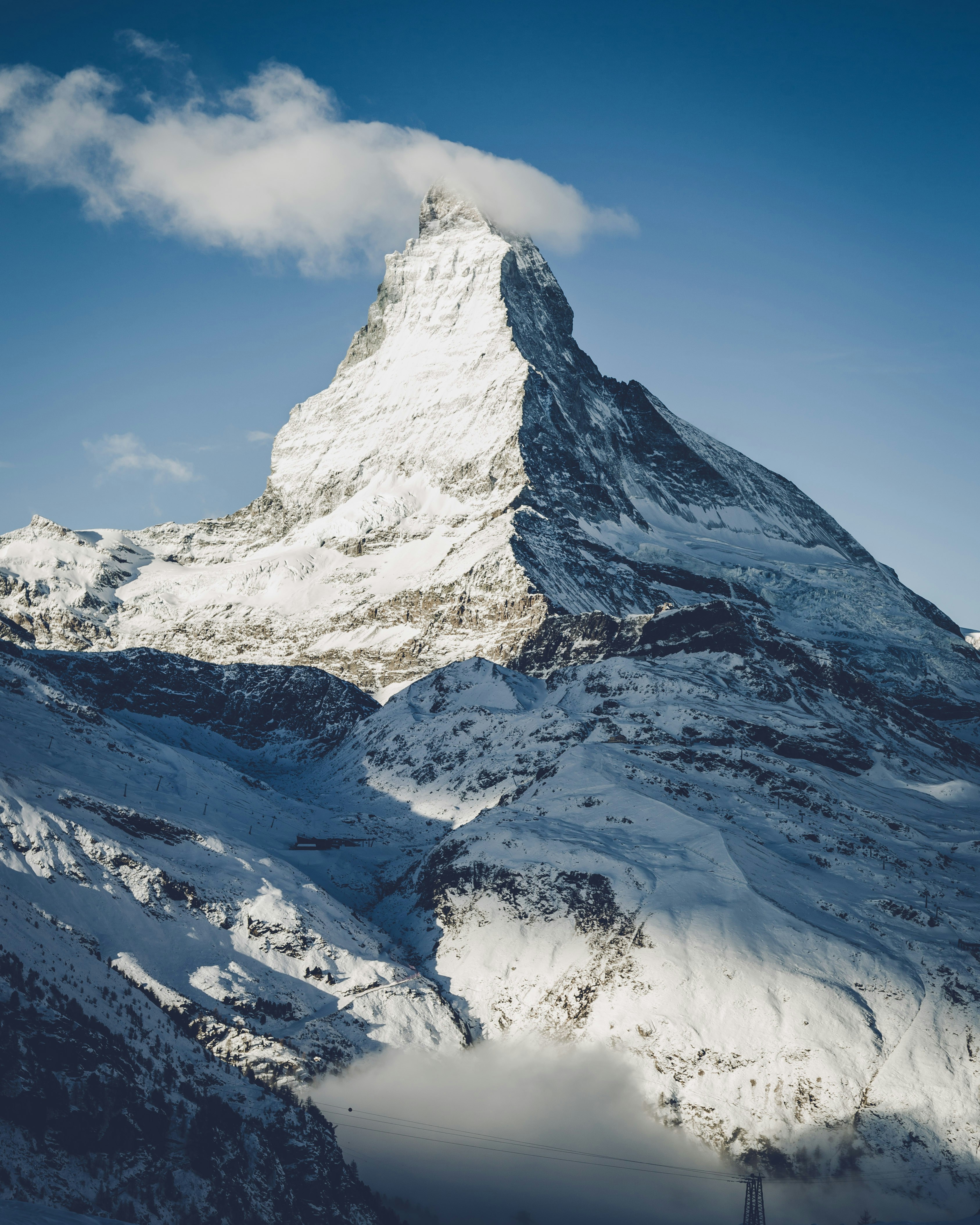 Wunderschöner schweizer Berg, das Matterhorn