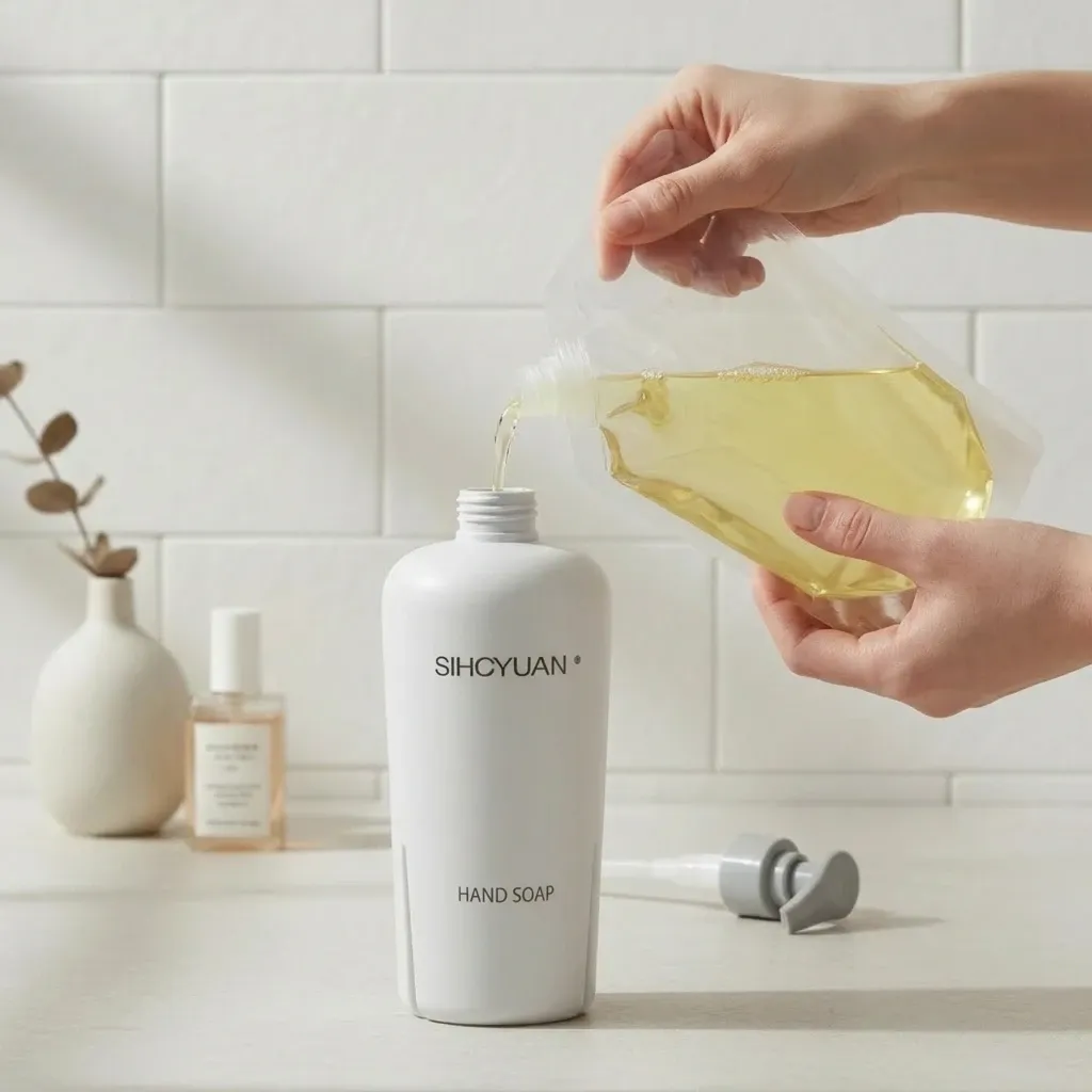 Custom packaging hand wash for retail chains