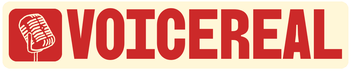 Logo for Voicereal voice over demo reels