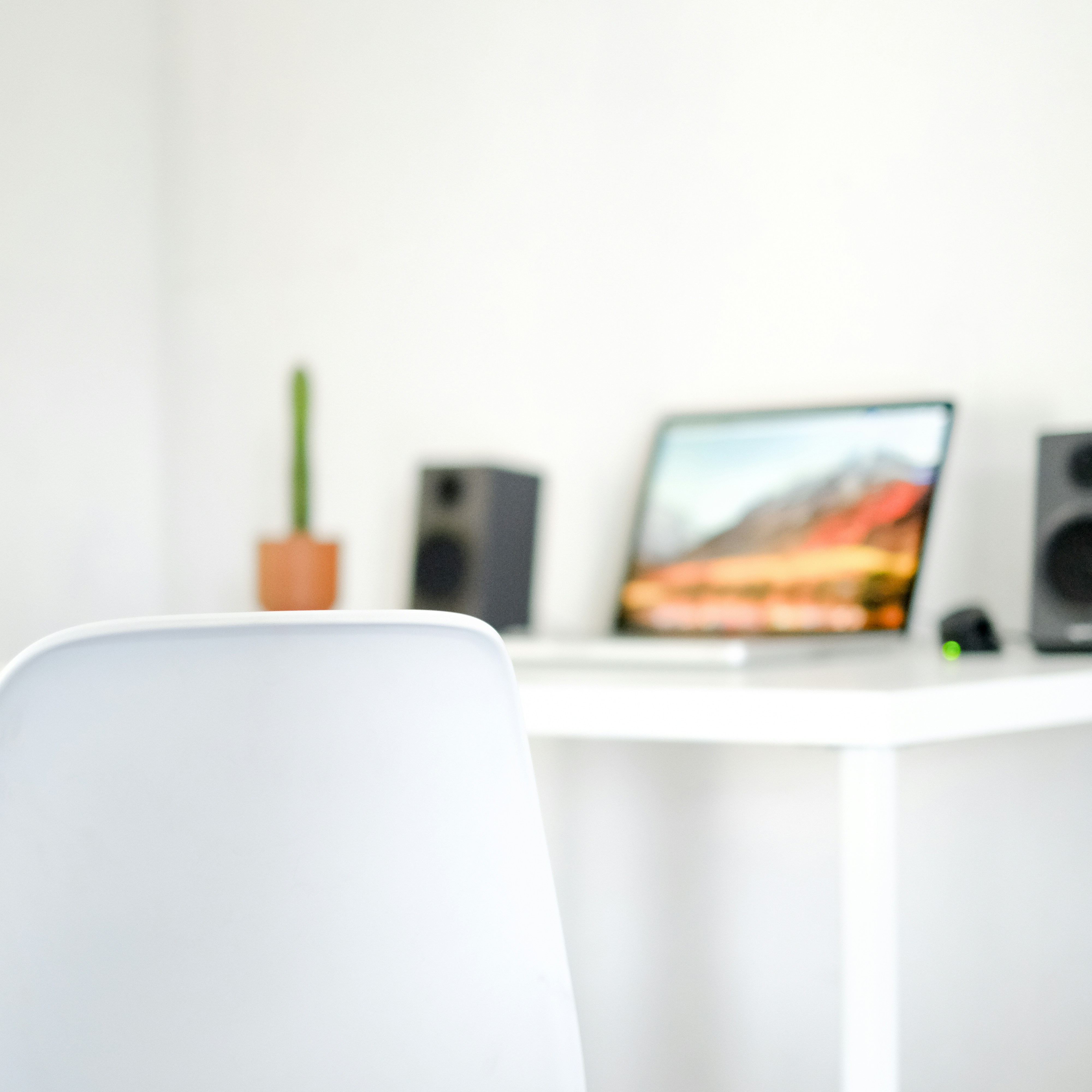 table with laptop 