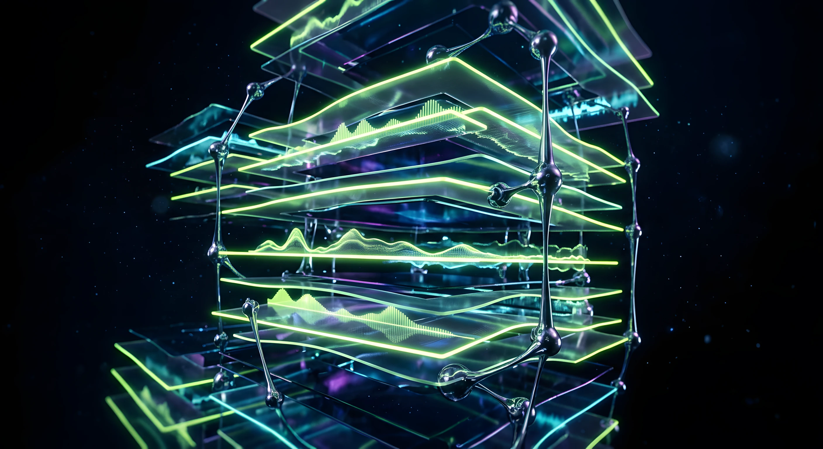 Emotional landscape built by sound — comfort, anticipation and nostalgia as light forms