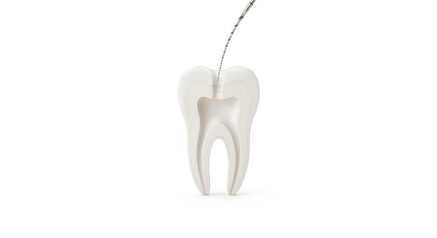 illustration of a tooth with bandaids on it