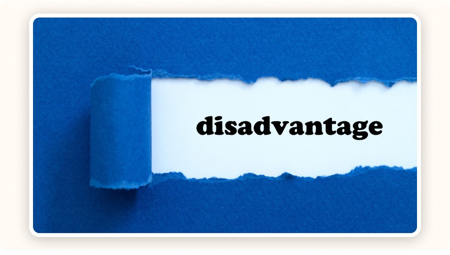 word “disadvantage”