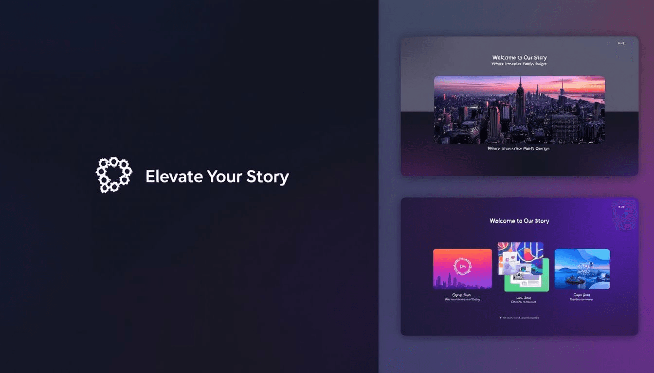 An example of a well-designed PowerPoint presentation showcasing various slide templates.